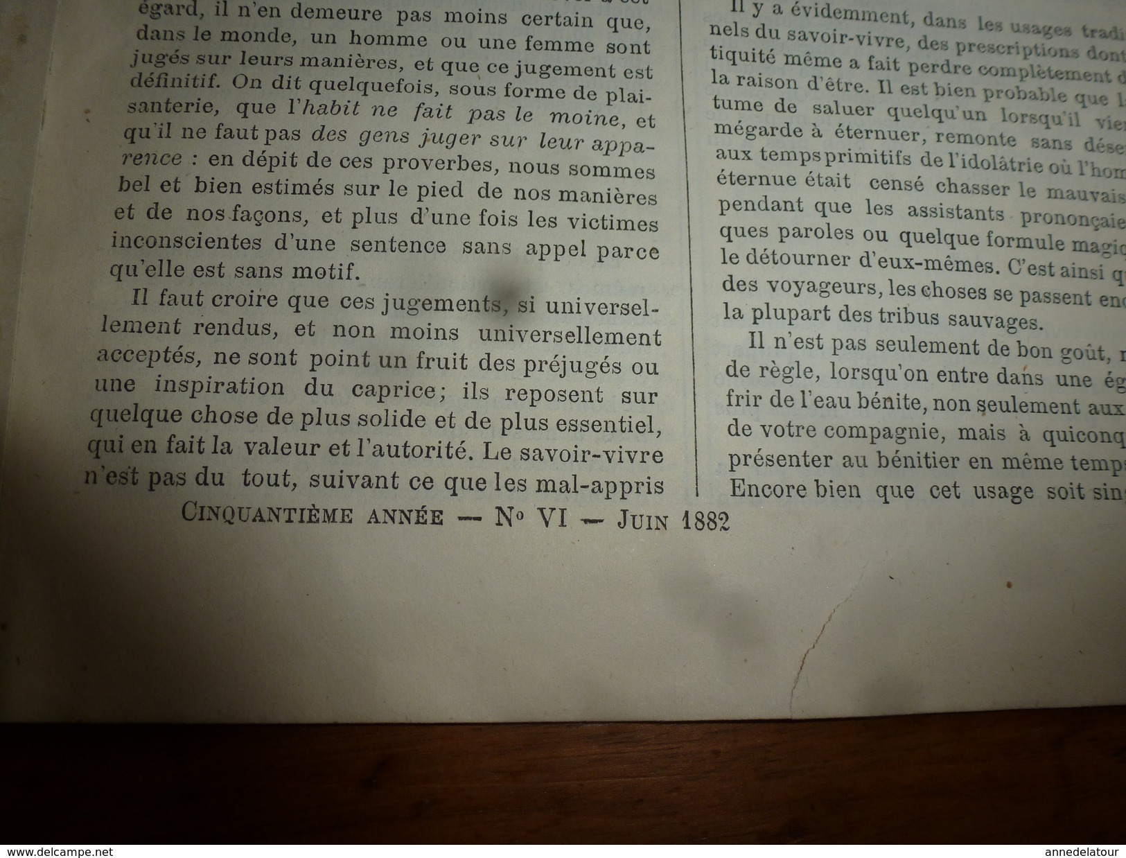 1882 JOURNAL DES DEMOISELLES :Le Savoir-Vivre;Economie Domestique ;Revue Musicale ;Correspondance De Jeanne à Flo; Etc - Sin Clasificación