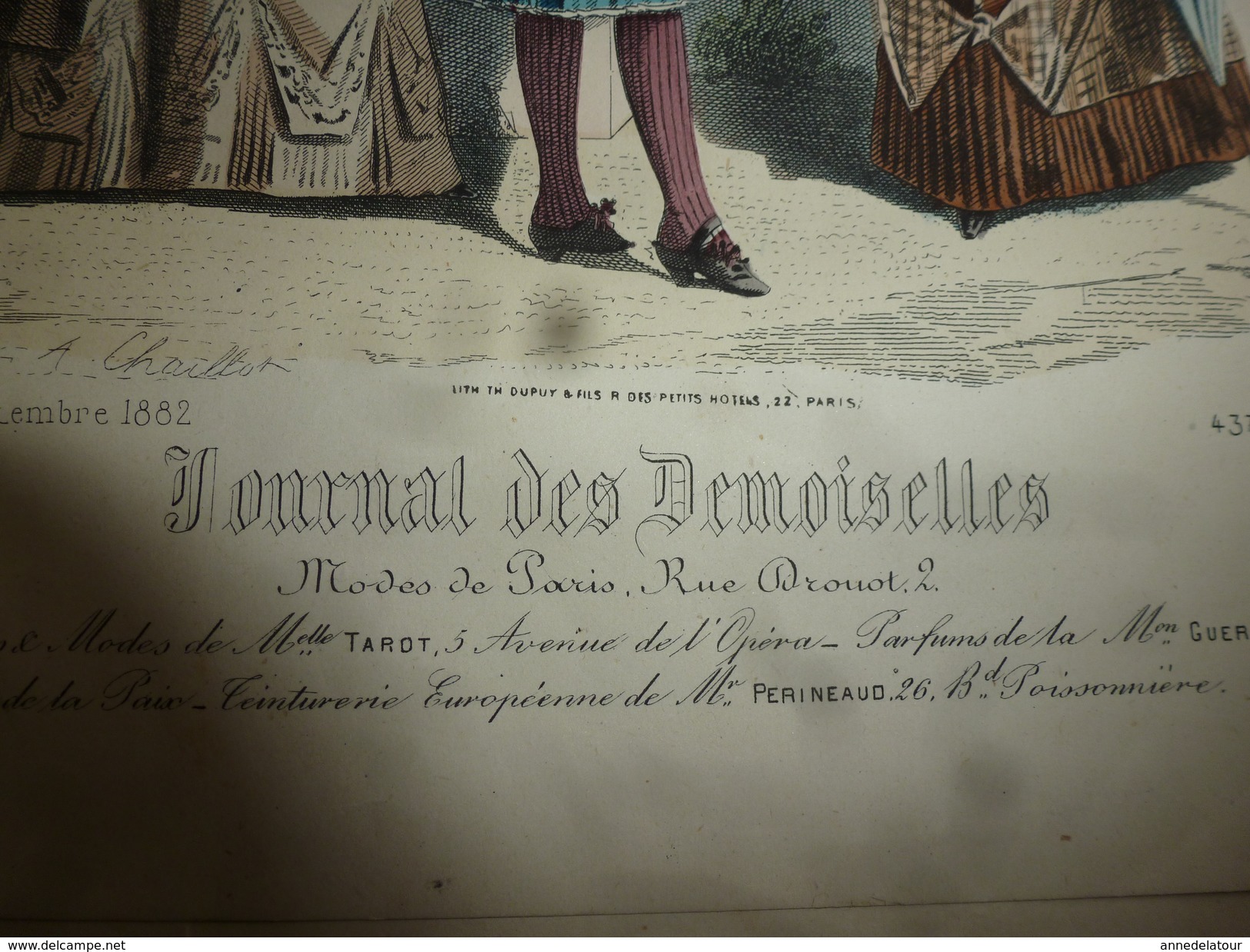 1882 JOURNAL DES DEMOISELLES : Gravures De La Mode De Paris ;Fleurs étranges; Porte-Bonheur Et Porte-Veine; Etc - Autres & Non Classés