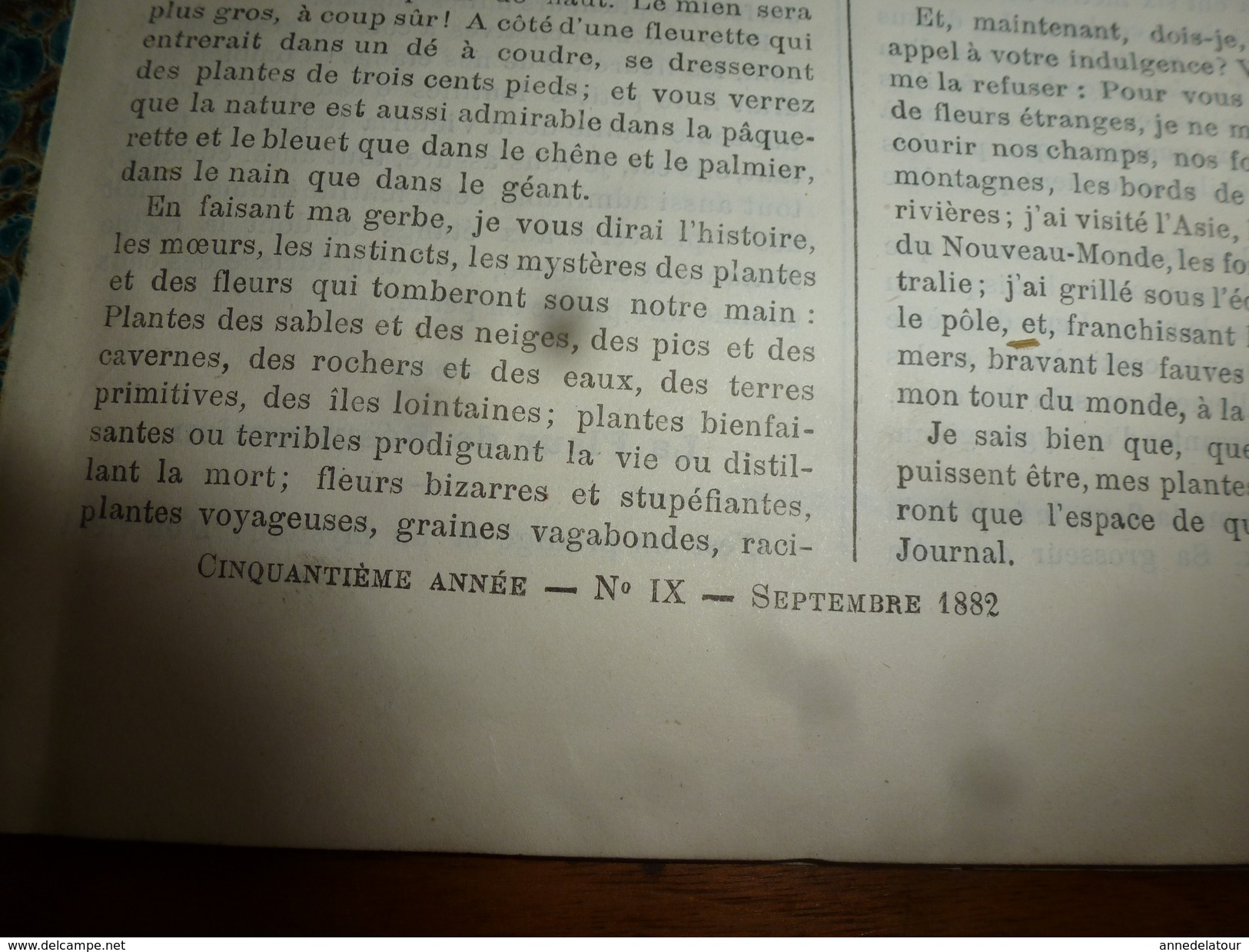 1882 JOURNAL DES DEMOISELLES : Gravures De La Mode De Paris ;Fleurs étranges; Porte-Bonheur Et Porte-Veine; Etc - Autres & Non Classés