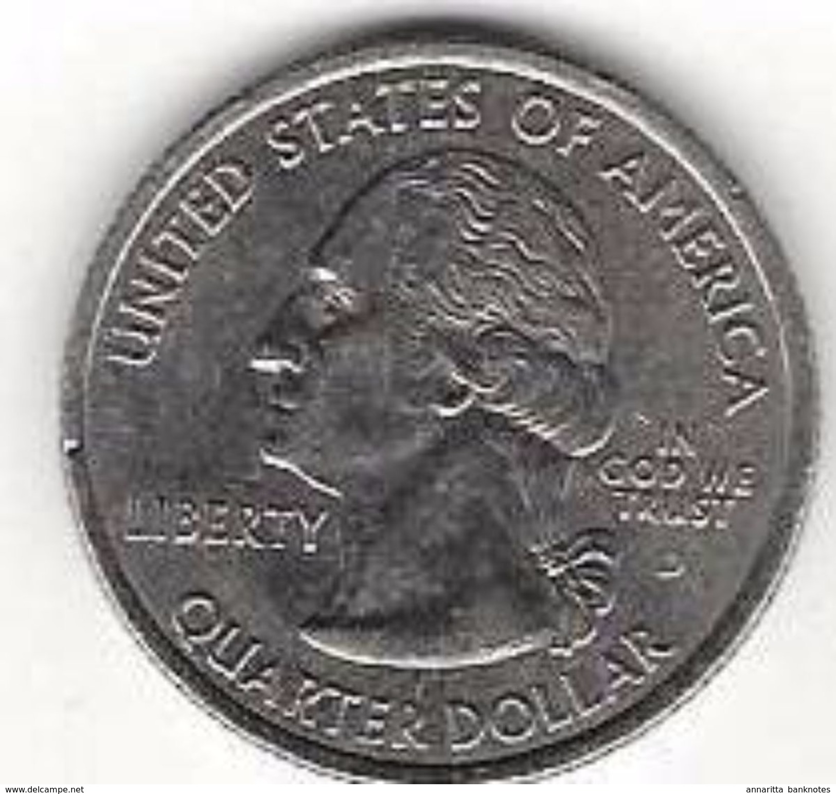 UNITED STATES 1/4 DOLLAR 2001 KM# 320 CIRC. RHODE ISLAND WASHINGTON QUARTER  [US-0320-2001] - 1999-2009: State Quarters