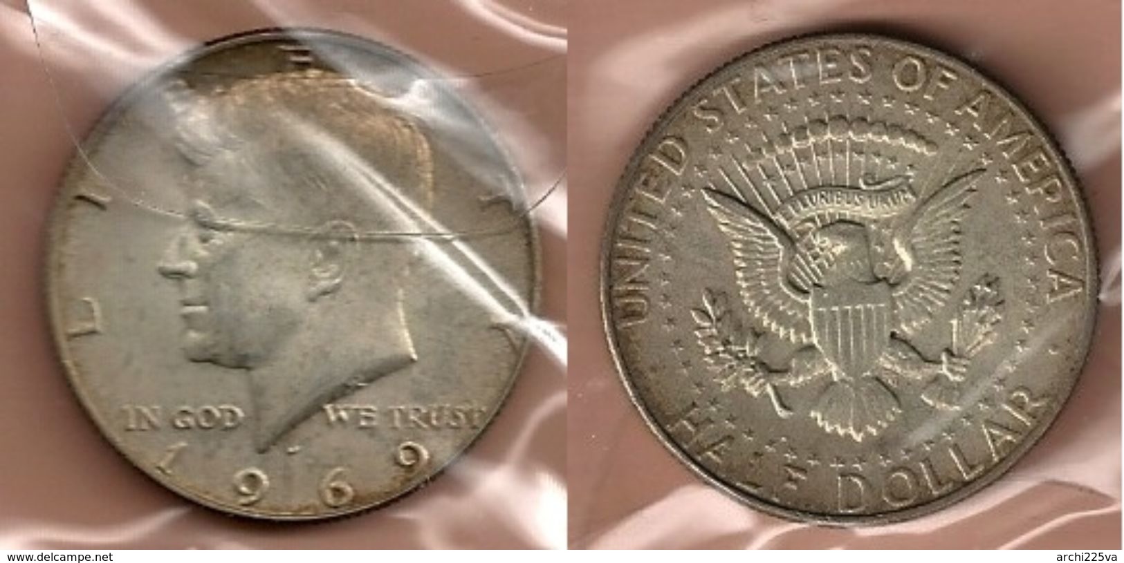U.S.A. 1969 B - KENNEDY -  Half DOLLAR - BB / SPL - Argento / Argent / Silver - Confezione In Bustina - 1964-…: Kennedy