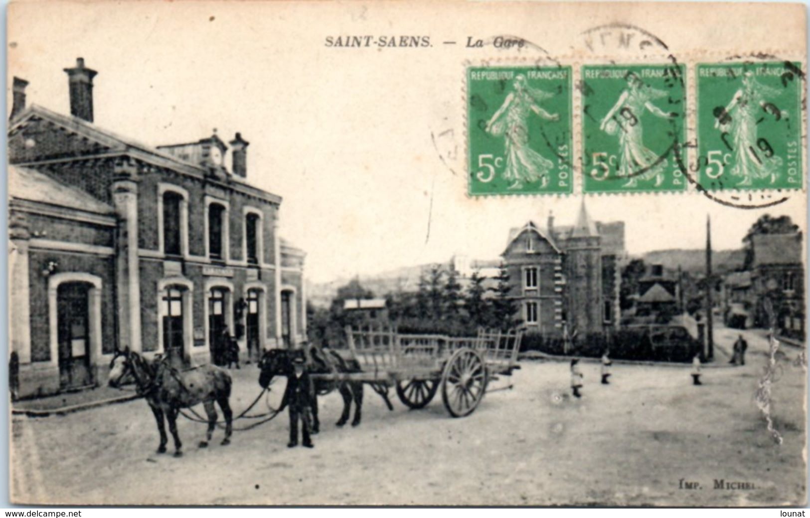 76 Saint Saens : La Gare - Saint Saens