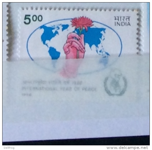 India 1986 Sg 1202 Peace Year Mnh - Unused Stamps