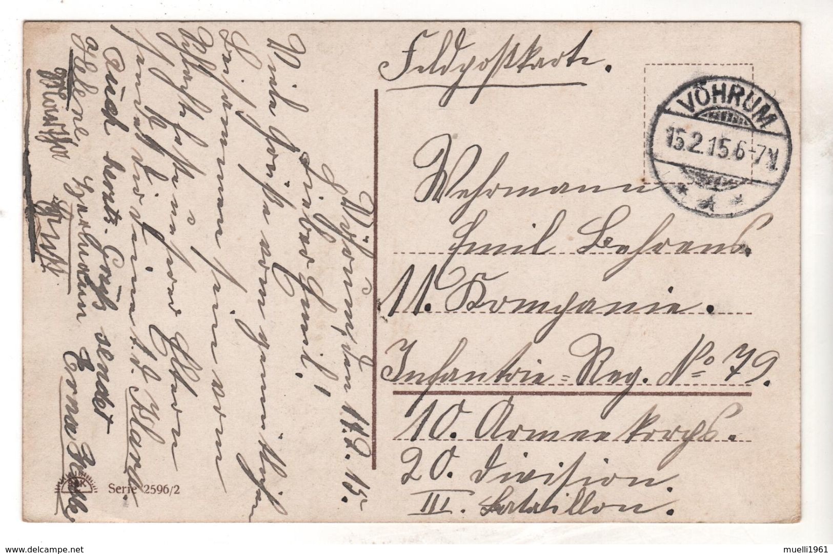 Nr.  9114,  Feldpost,  Vöhrum - Guerre 1914-18