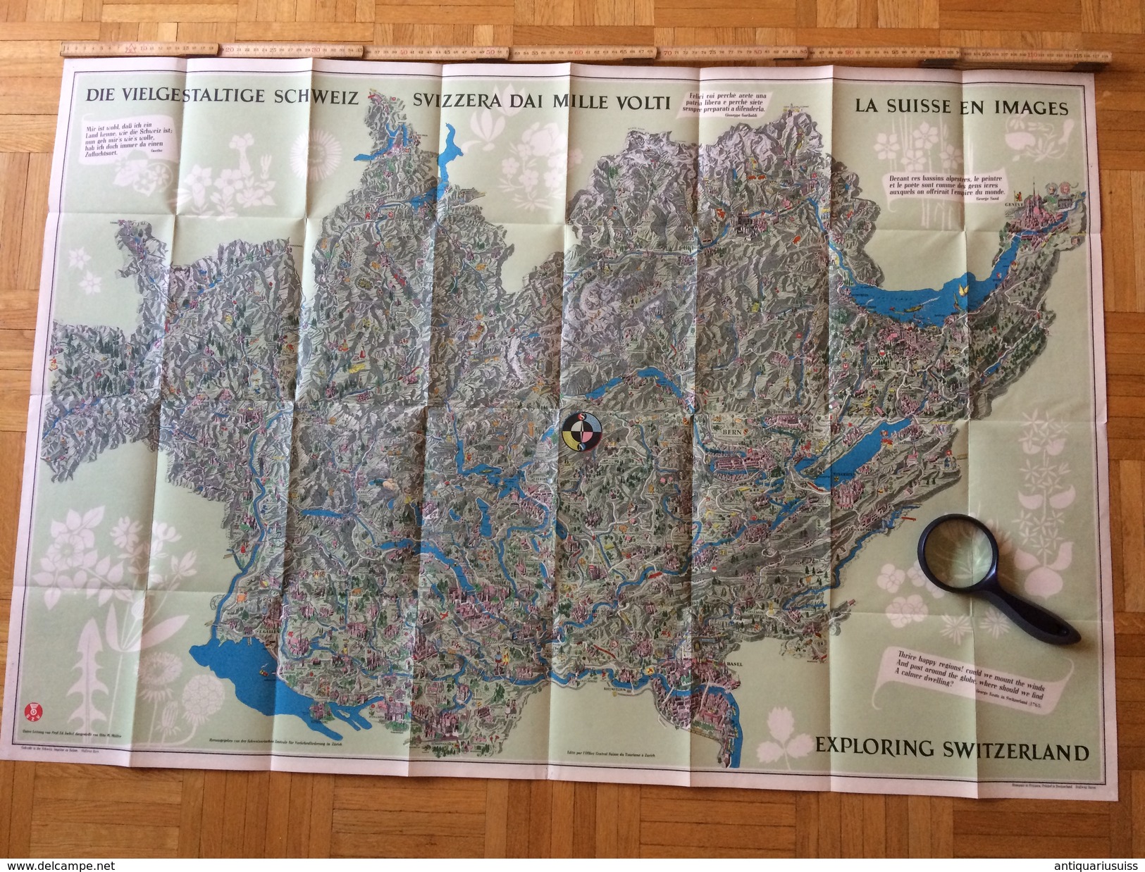 Die Vielgetaltige Schweiz - 1939 - LA SUISSE EN IMAGES - Carte Topografiche