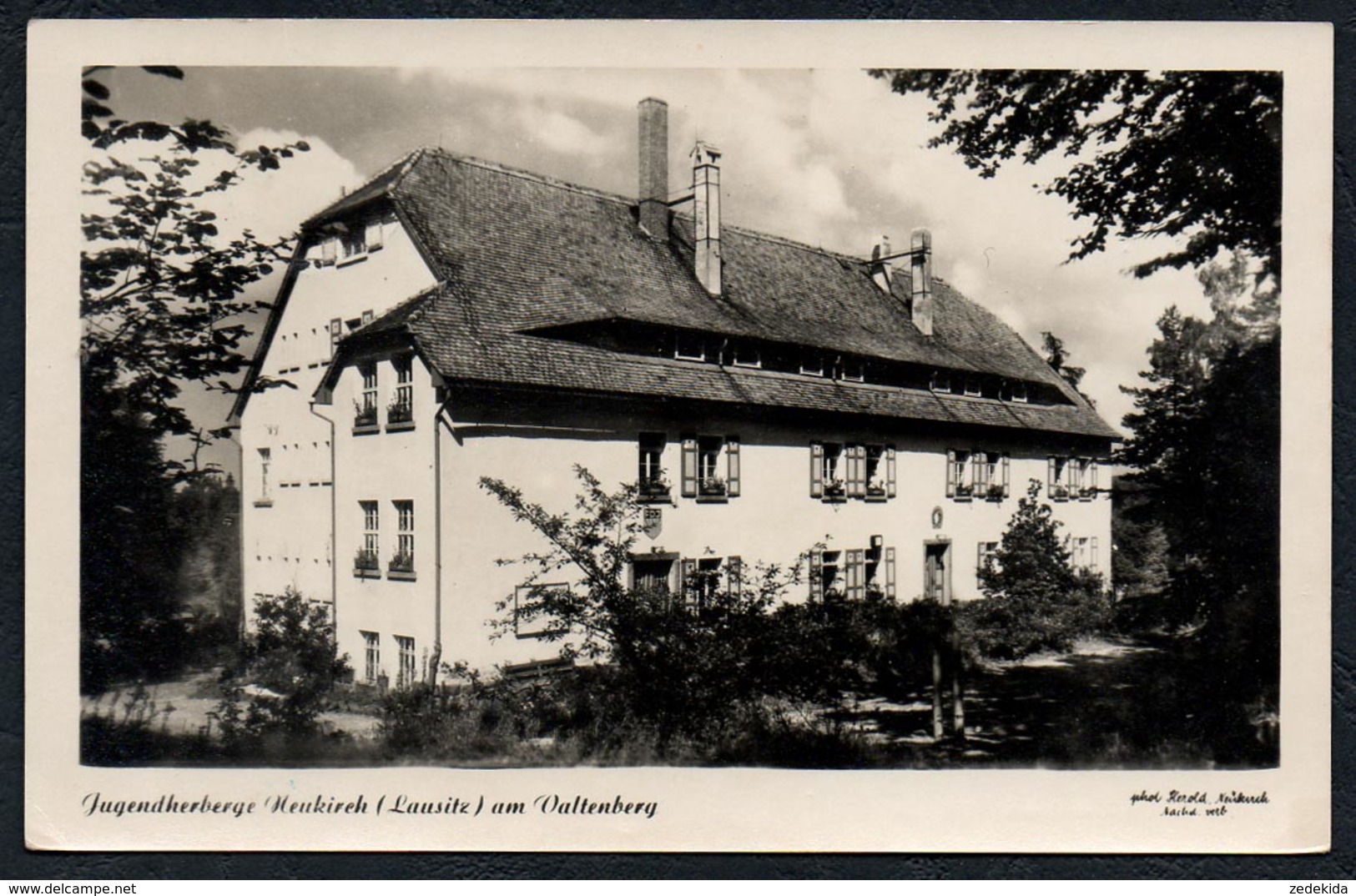 A6034 - Alte Foto Ansichtskarte - Neukirch . Jugendherberge Am Valtenberg  - Herold  - Gel 1953 - Bautzen