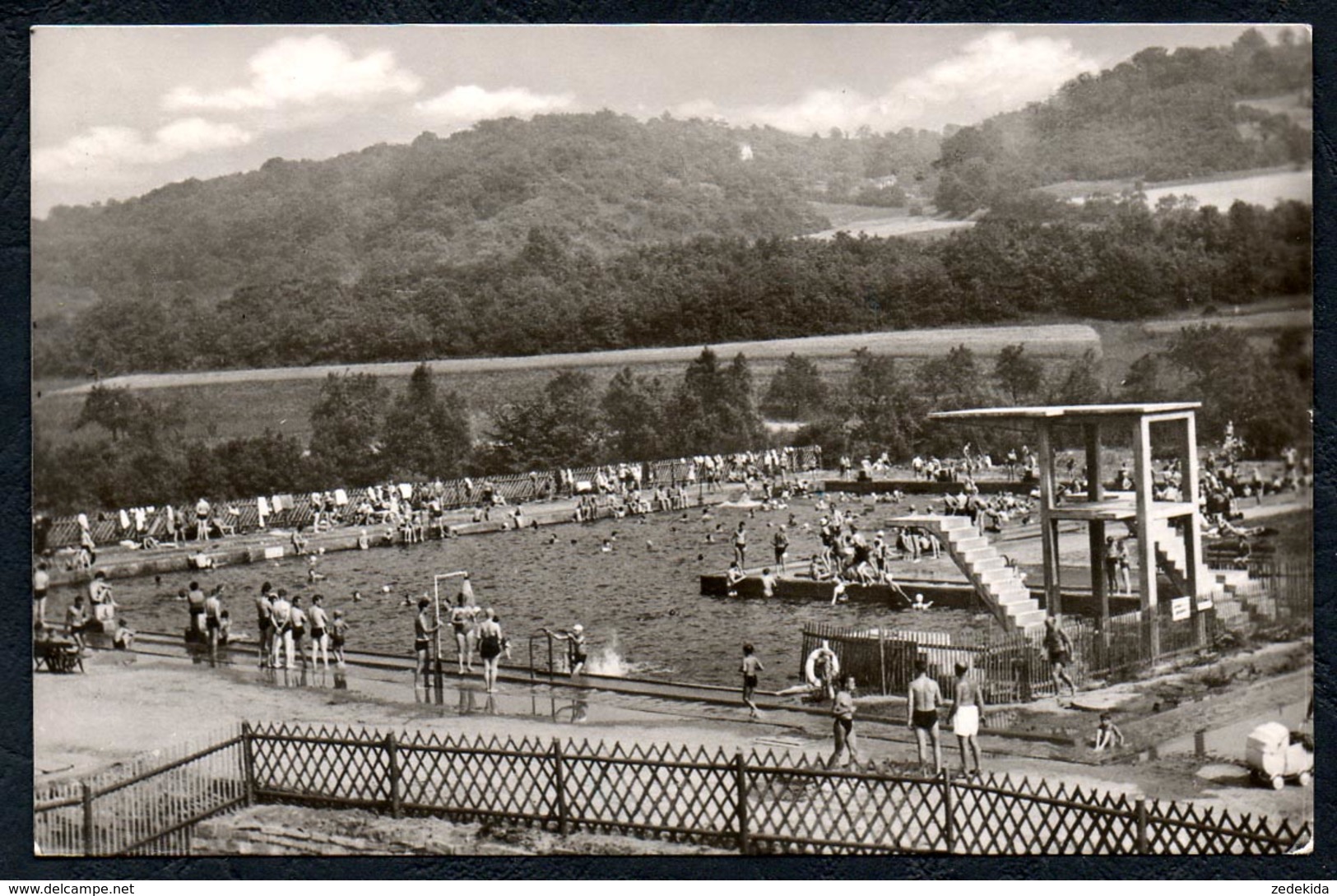 A6050 - Alte Foto Ansichtskarte - Bad Sulza - Freibad Sprungturm - Bad Sulza