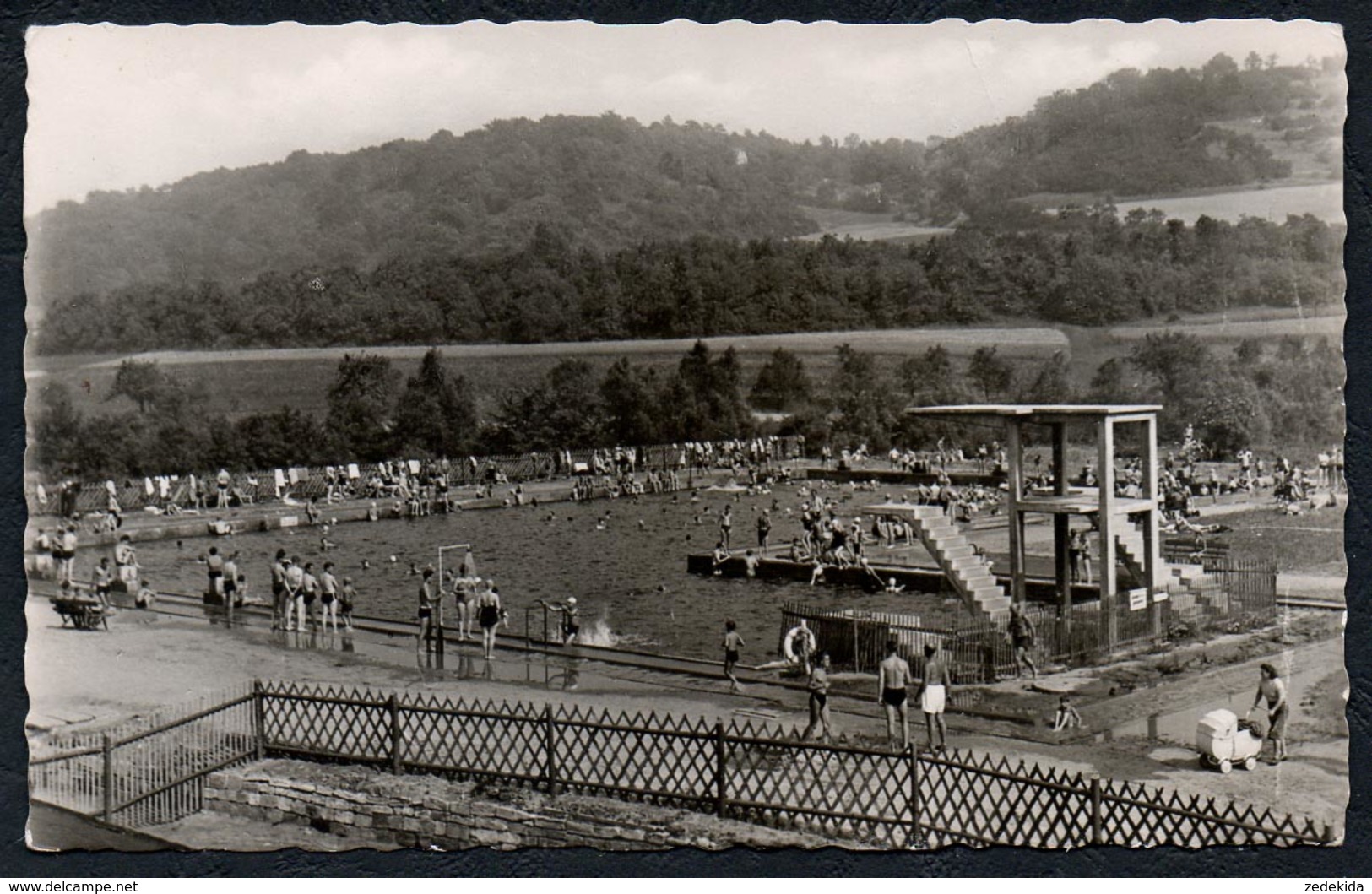 A6051 - Alte Foto Ansichtskarte - Bad Sulza - Freibad Sprungturm - Bad Sulza