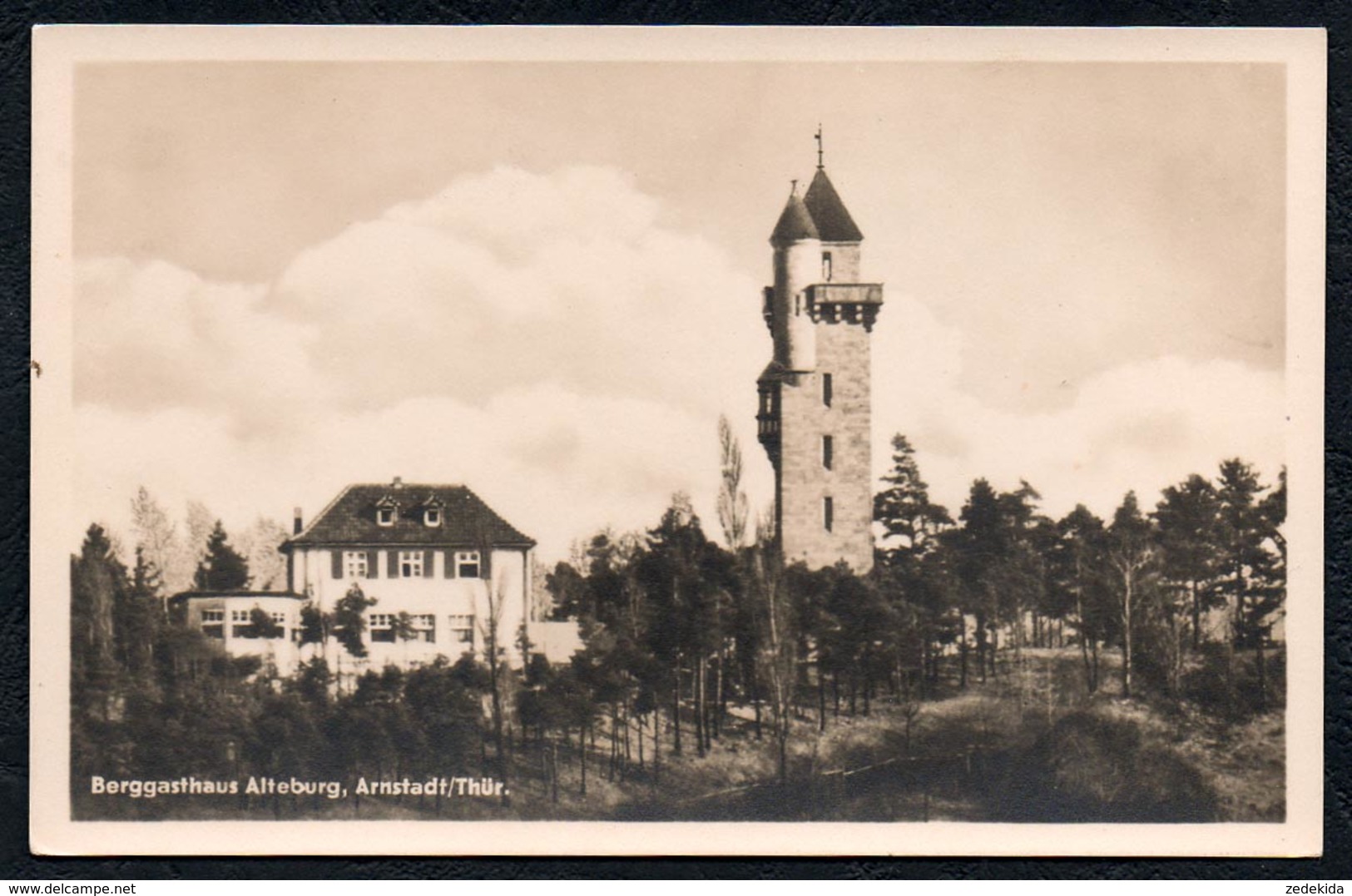 A6055 - Alte Foto Ansichtskarte - Arnstadt - Berggasthaus Alteburg - Gaststätte - Bechstein TOP - Arnstadt