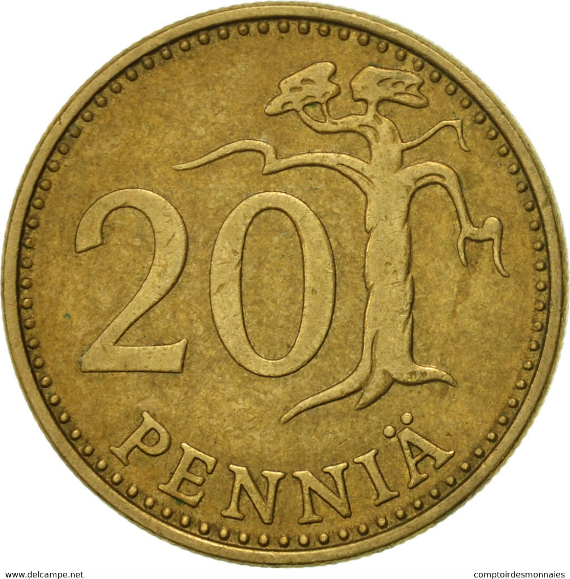 Monnaie, Finlande, 20 Pennia, 1975, TTB+, Aluminum-Bronze, KM:47 - Finlande