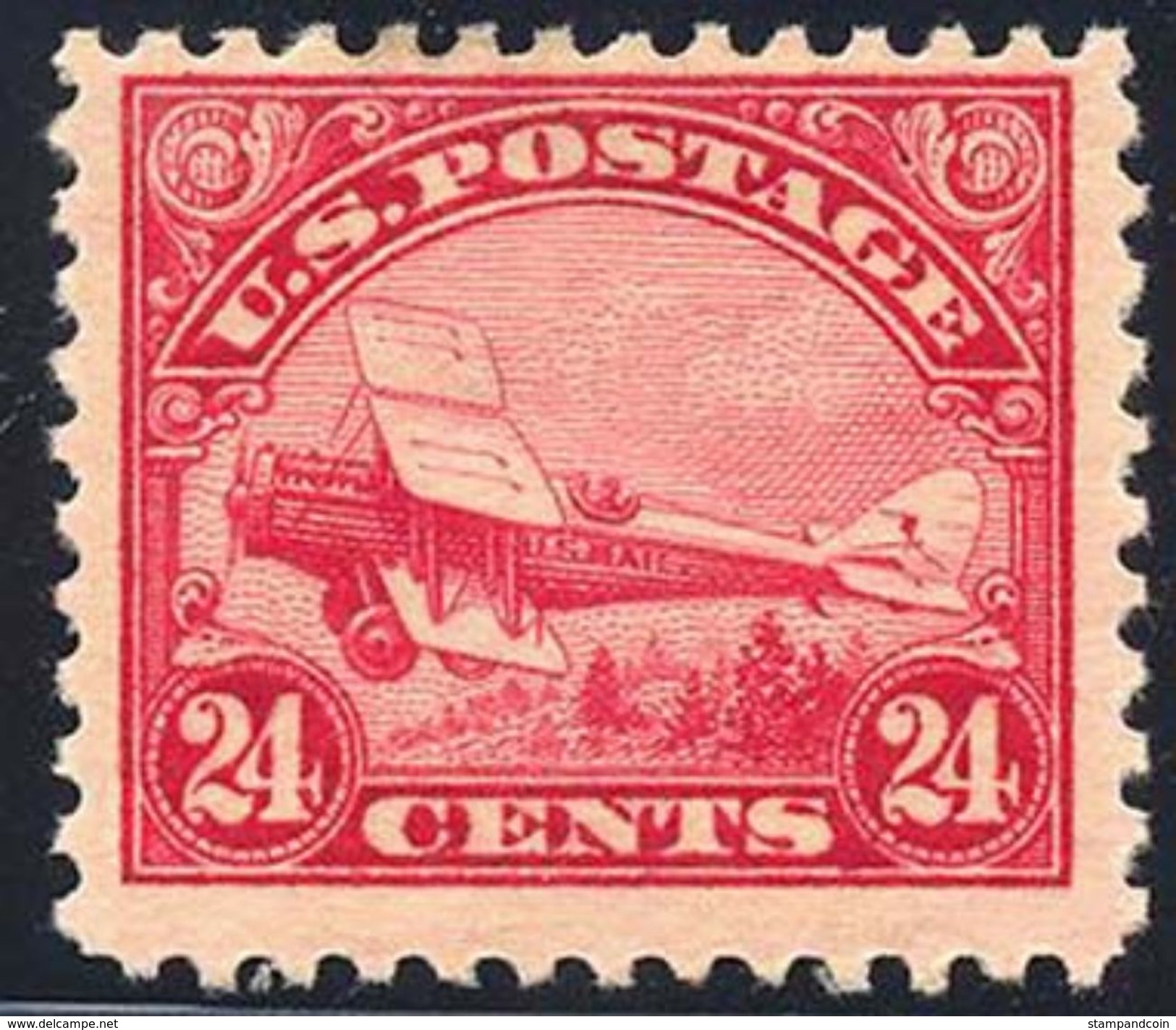 US C6 Mint Hinged 24c Airmail From 1923 - 1b. 1918-1940 Ungebraucht