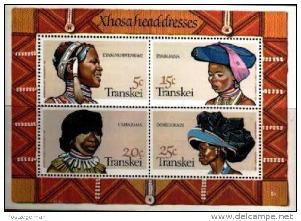 TRANSKEI, 1981, Mint Never Hinged Stamp(s ), MI 92-95, Head Dresses Block 1 - Transkei