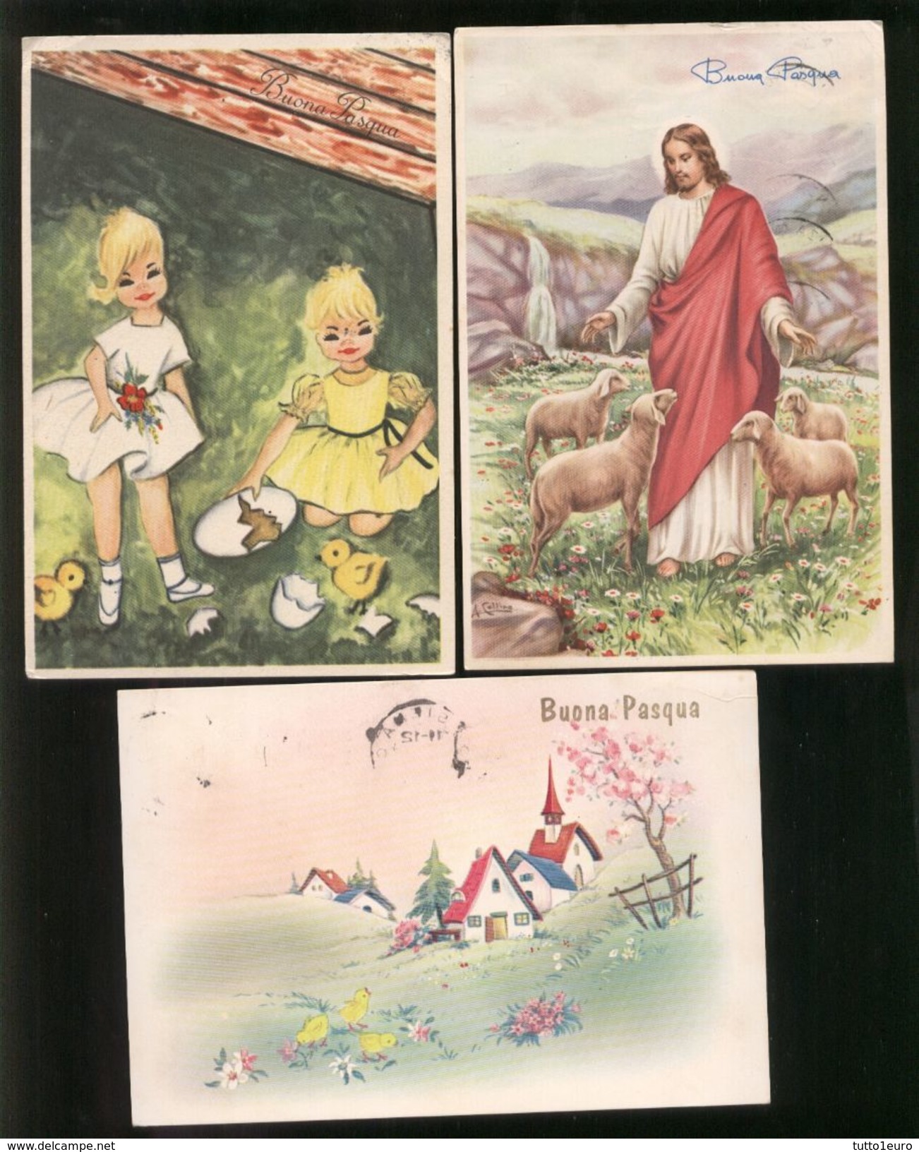 BEL LOTTO DI 15 CARTOLINE DI BUONA PASQUA ANNI 60-70   TUTTE VIAGGIATE - Pasqua