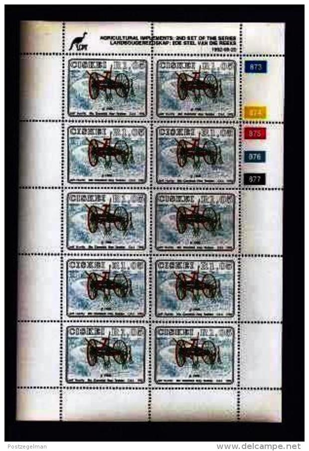 CISKEI, 1992, Mint Never Hinged Stamp(s ) In Full Sheet(s), MI 220-223, Agricultural Implements,  S948 - Ciskei