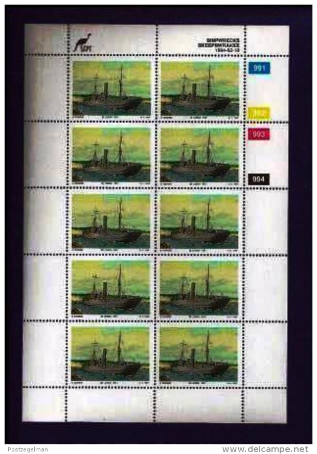 CISKEI, 1993, Mint Never Hinged Stamp(s ) In Full Sheet(s), MI 247-250, Shiowrecks,  S954 - Ciskei