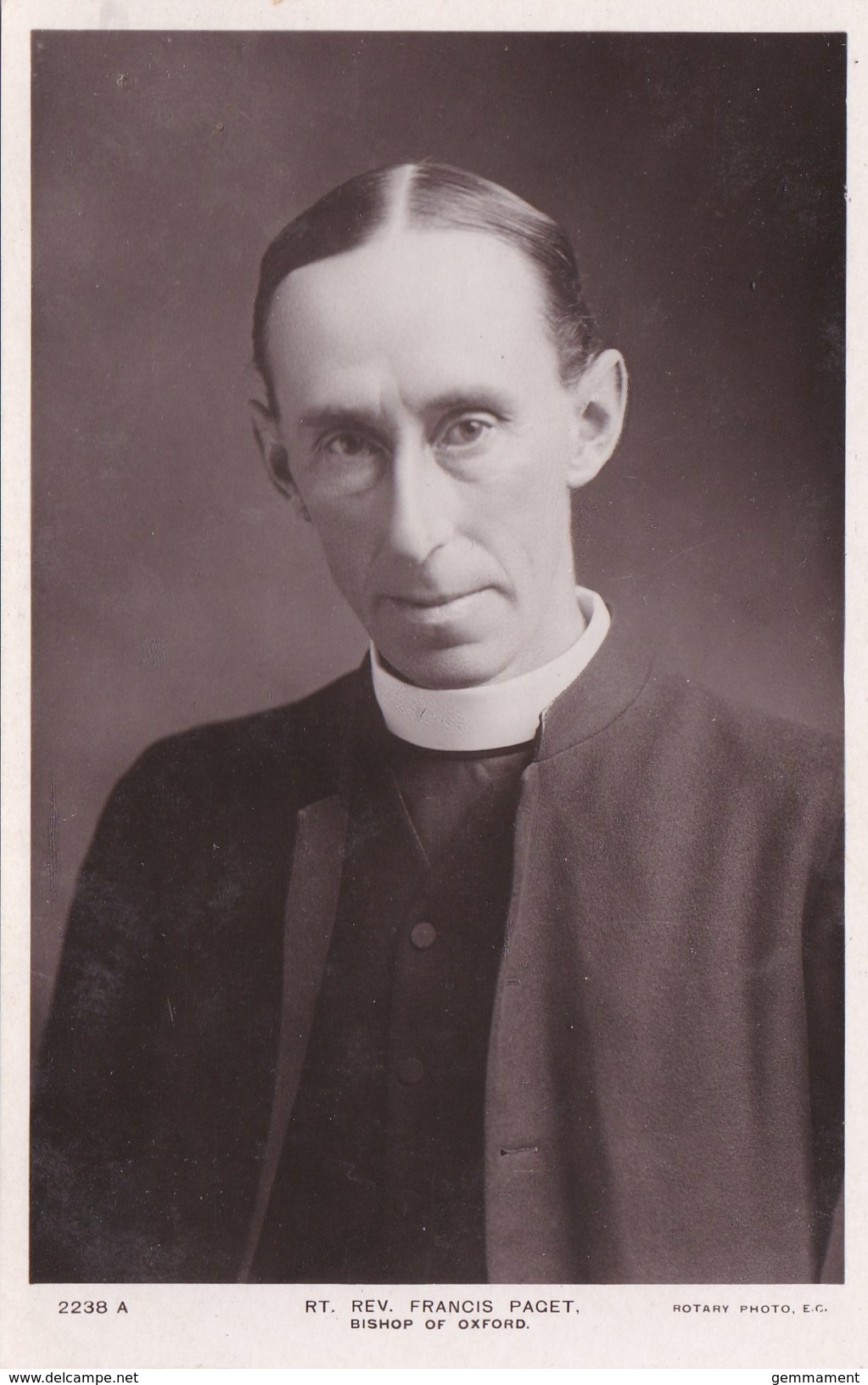 RT. REV FRANCIS PAGET. BISHOP OF OXFORD - Other & Unclassified