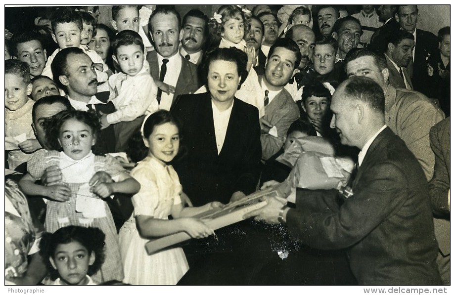 Argentine Buenos Aires Noel Enfants Au Ministere De La Guerre Ancienne Photo 1950 - Other & Unclassified