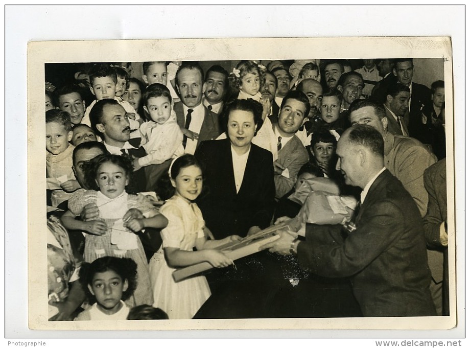 Argentine Buenos Aires Noel Enfants Au Ministere De La Guerre Ancienne Photo 1950 - Other & Unclassified