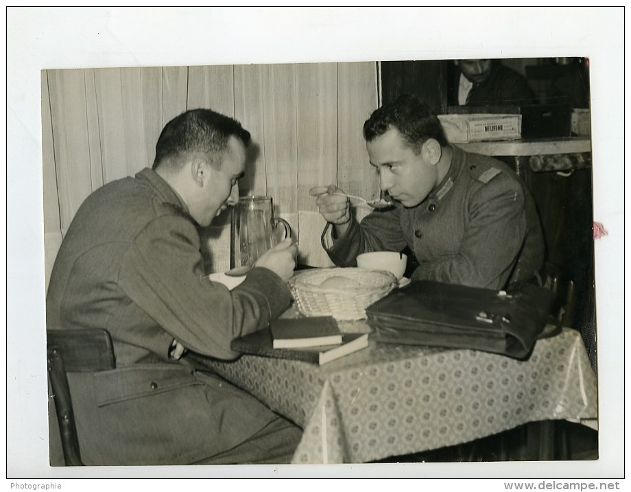 Argentine Buenos Aires Cantine Etudiants Militaire Ancienne Photo 1953 - War, Military