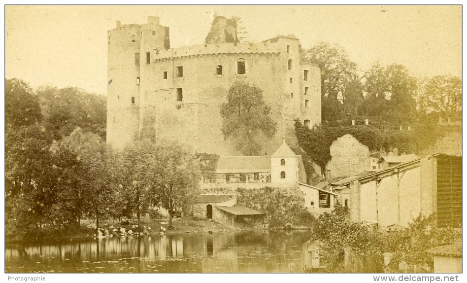 France Château De Clisson Sèvre Nantaise Ancienne Photo CDV Tresorier 1870 - Old (before 1900)