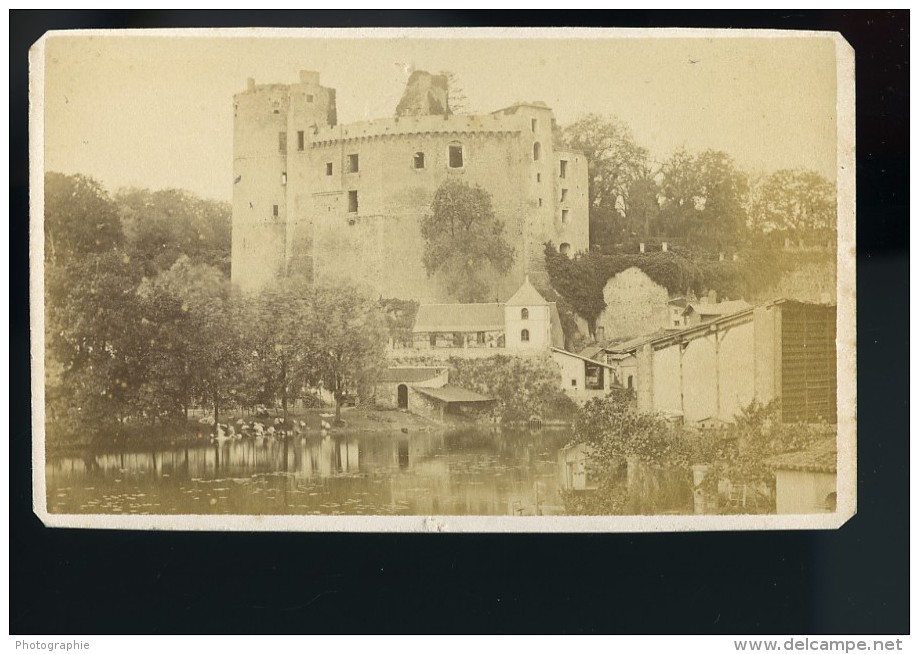 France Château De Clisson Sèvre Nantaise Ancienne Photo CDV Tresorier 1870 - Old (before 1900)