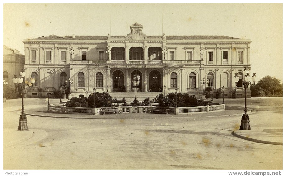 Monaco Casino Façade Ancienne Photo CDV Degand 1870 - Old (before 1900)