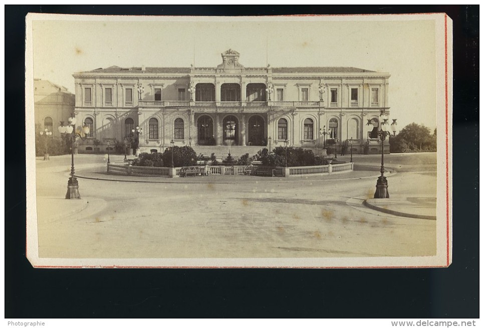 Monaco Casino Façade Ancienne Photo CDV Degand 1870 - Old (before 1900)