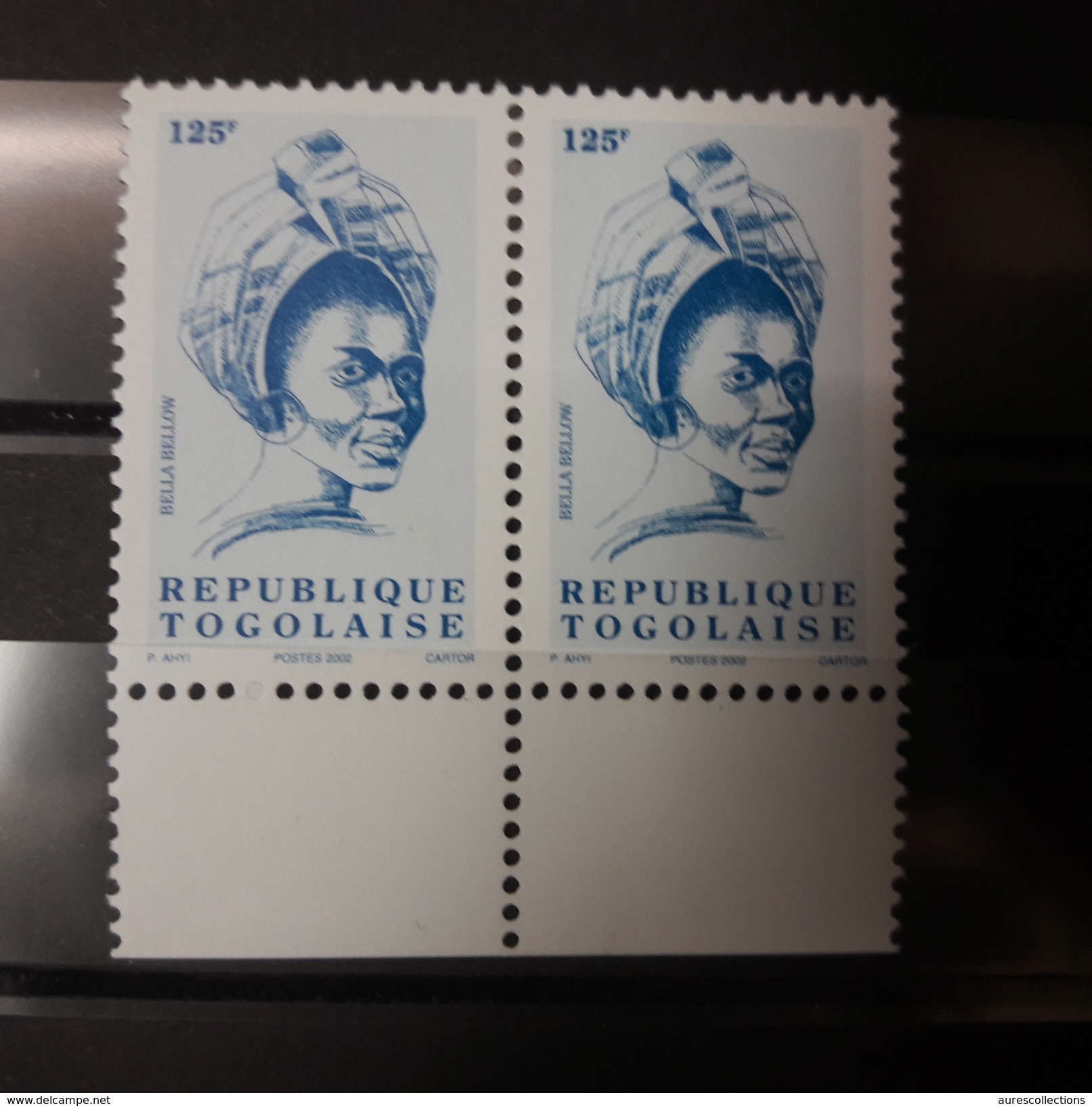 TOGO SINGER BELLA BELLOW DEFINITIVE DEFINITIVES 125 F 125F Michel  Mi 2849 YT 1688CS 1999 2002 - ULTRA RARE - MNH ** - Togo (1960-...)