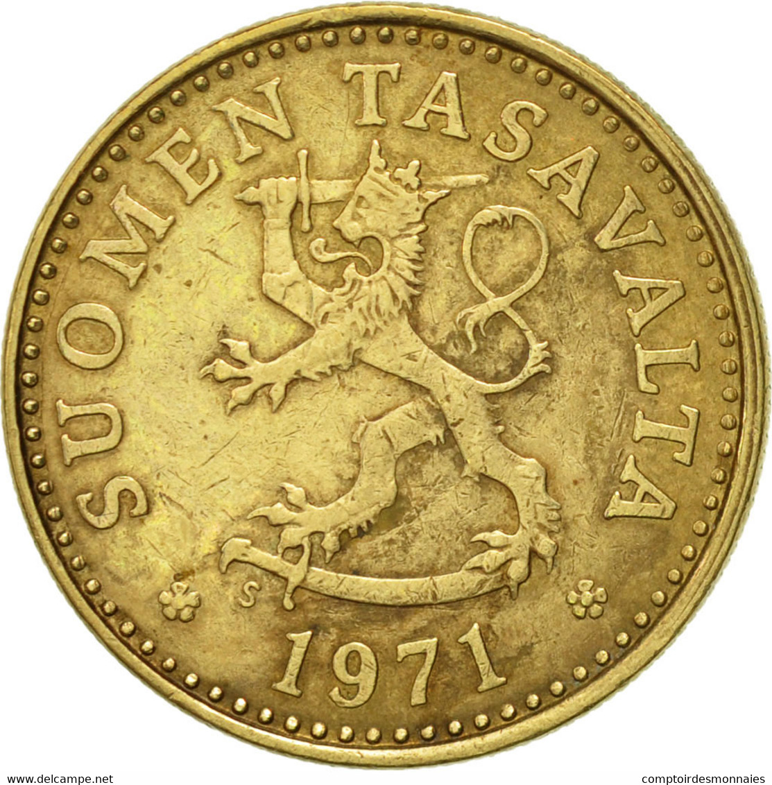 Monnaie, Finlande, 10 Pennia, 1971, TTB+, Aluminum-Bronze, KM:46 - Finlande
