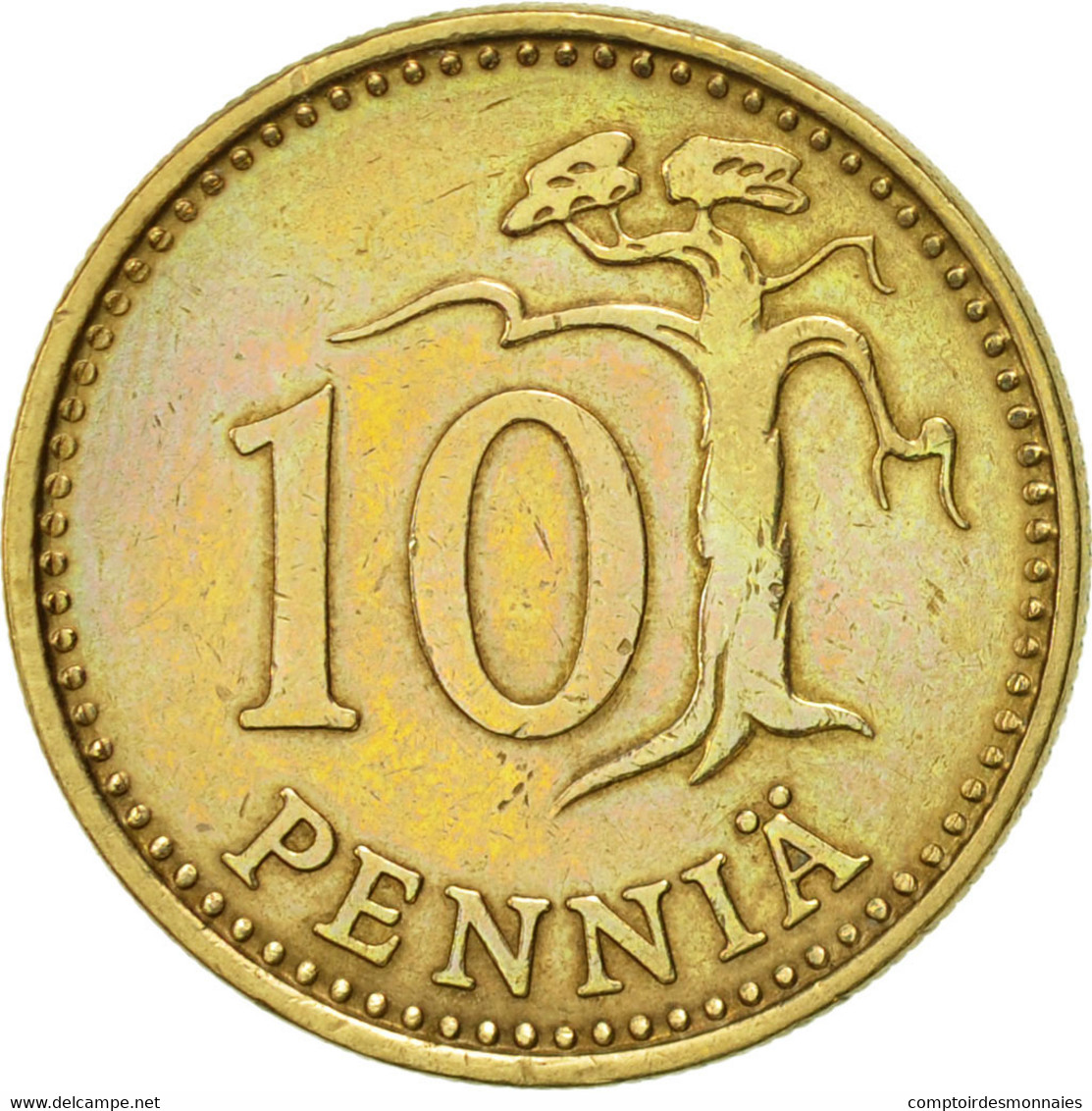 Monnaie, Finlande, 10 Pennia, 1971, TTB+, Aluminum-Bronze, KM:46 - Finlande