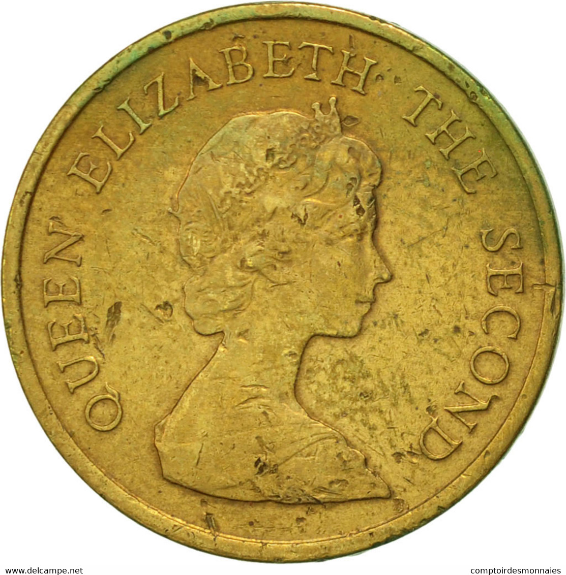 Monnaie, Hong Kong, Elizabeth II, 10 Cents, 1984, TTB, Nickel-brass, KM:49 - Hong Kong