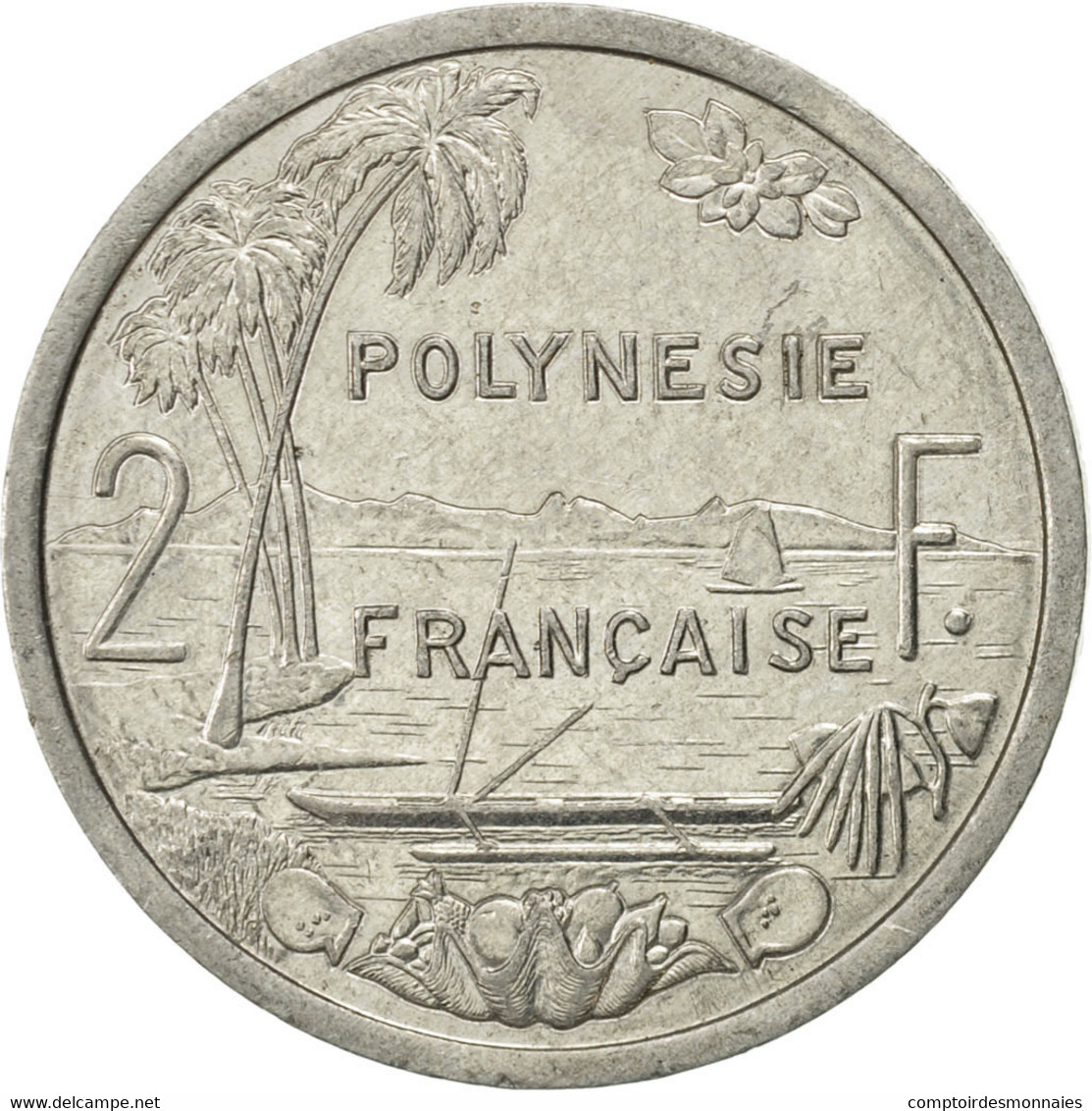 Monnaie, French Polynesia, 2 Francs, 1991, Paris, SUP, Aluminium, KM:10 - Französisch-Polynesien