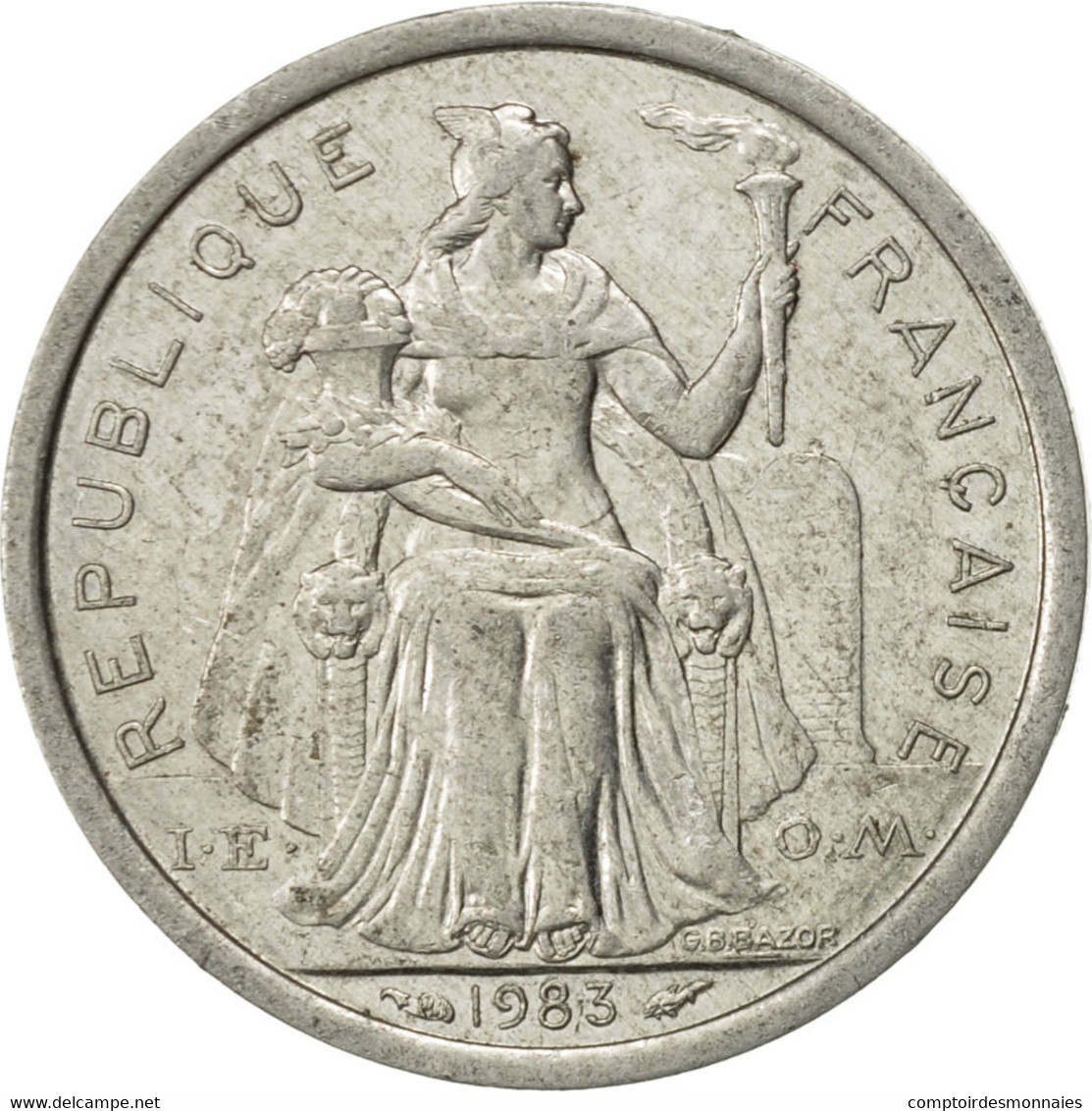 Monnaie, Nouvelle-Calédonie, Franc, 1983, Paris, SUP, Aluminium, KM:10 - Nouvelle-Calédonie