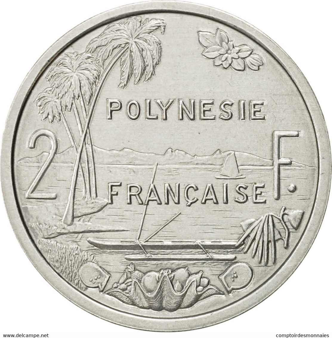 Monnaie, French Polynesia, 2 Francs, 1996, Paris, SUP+, Aluminium, KM:10 - Französisch-Polynesien