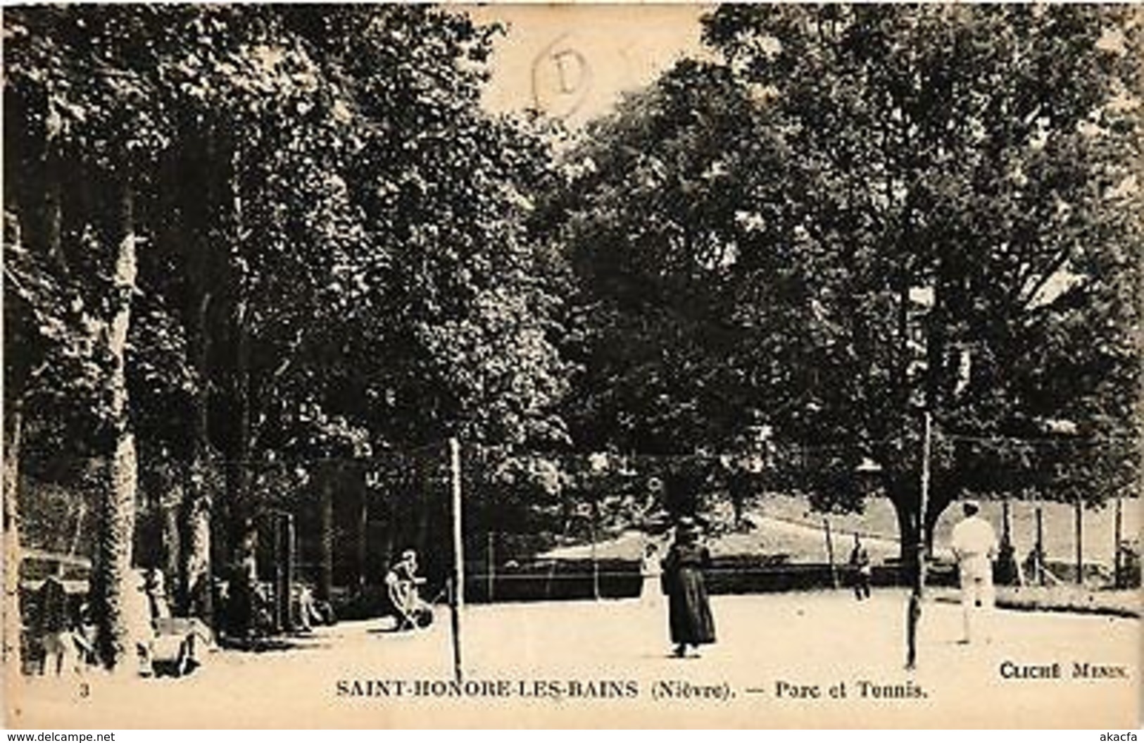 CPA St.Honoré Les Bains-Parc Et Tennis (421204) - Autres & Non Classés