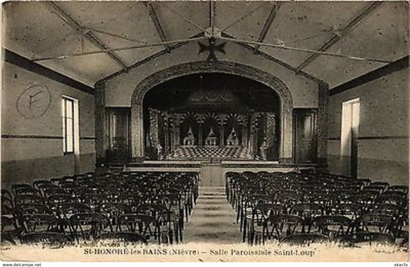 CPA St.Honoré Les Bains-Salle Paroissiale Saint-Loup (421223) - Autres & Non Classés