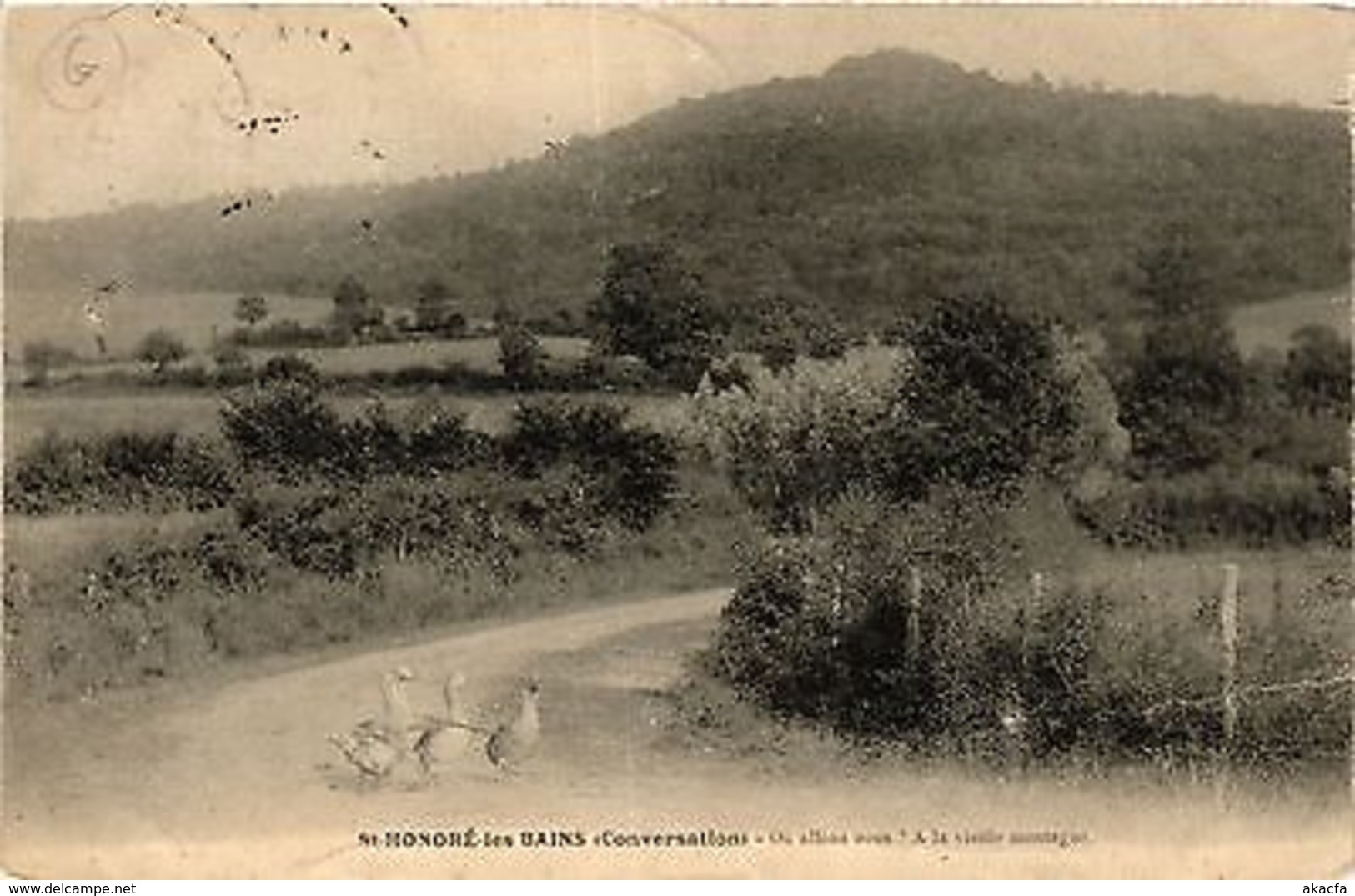 CPA St.Honoré Les Bains-Ou Allons Nous? A La Vieille Montagne (421216) - Autres & Non Classés