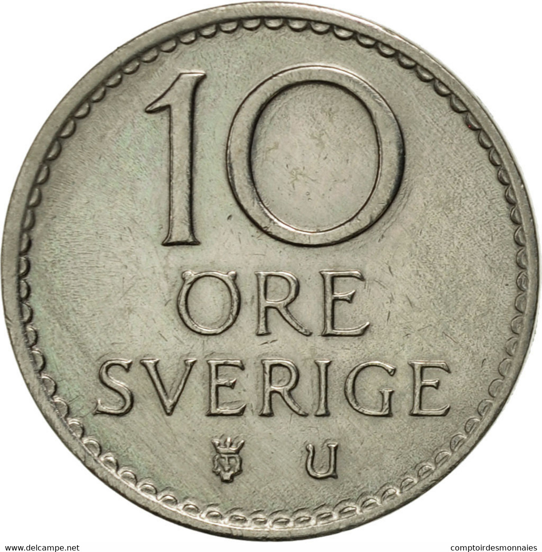 Monnaie, Suède, Gustaf VI, 10 Öre, 1967, SUP, Copper-nickel, KM:835 - Suède