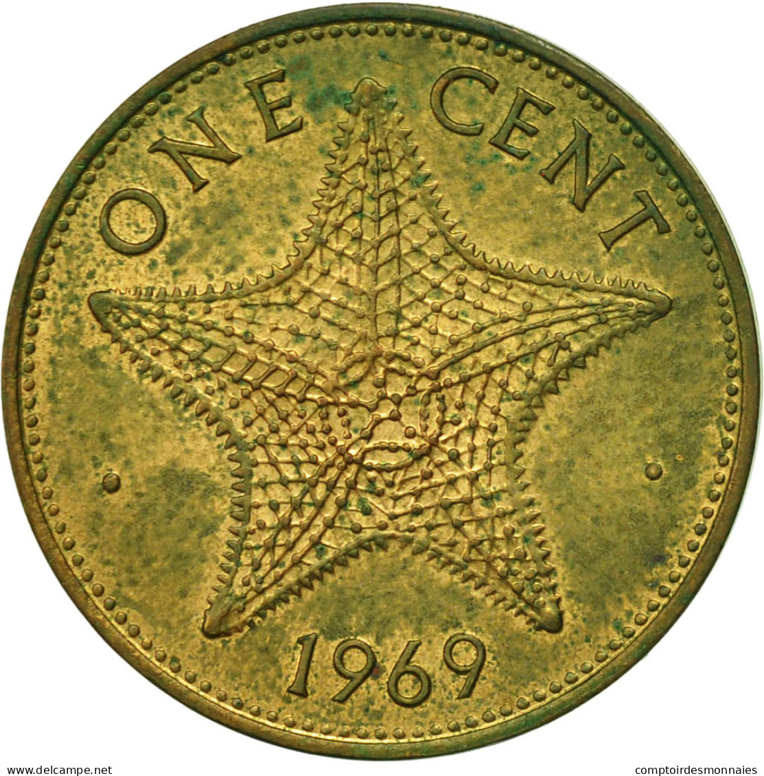 Monnaie, Bahamas, Elizabeth II, Cent, 1969, Franklin Mint, TTB, Nickel-brass - Bahamas