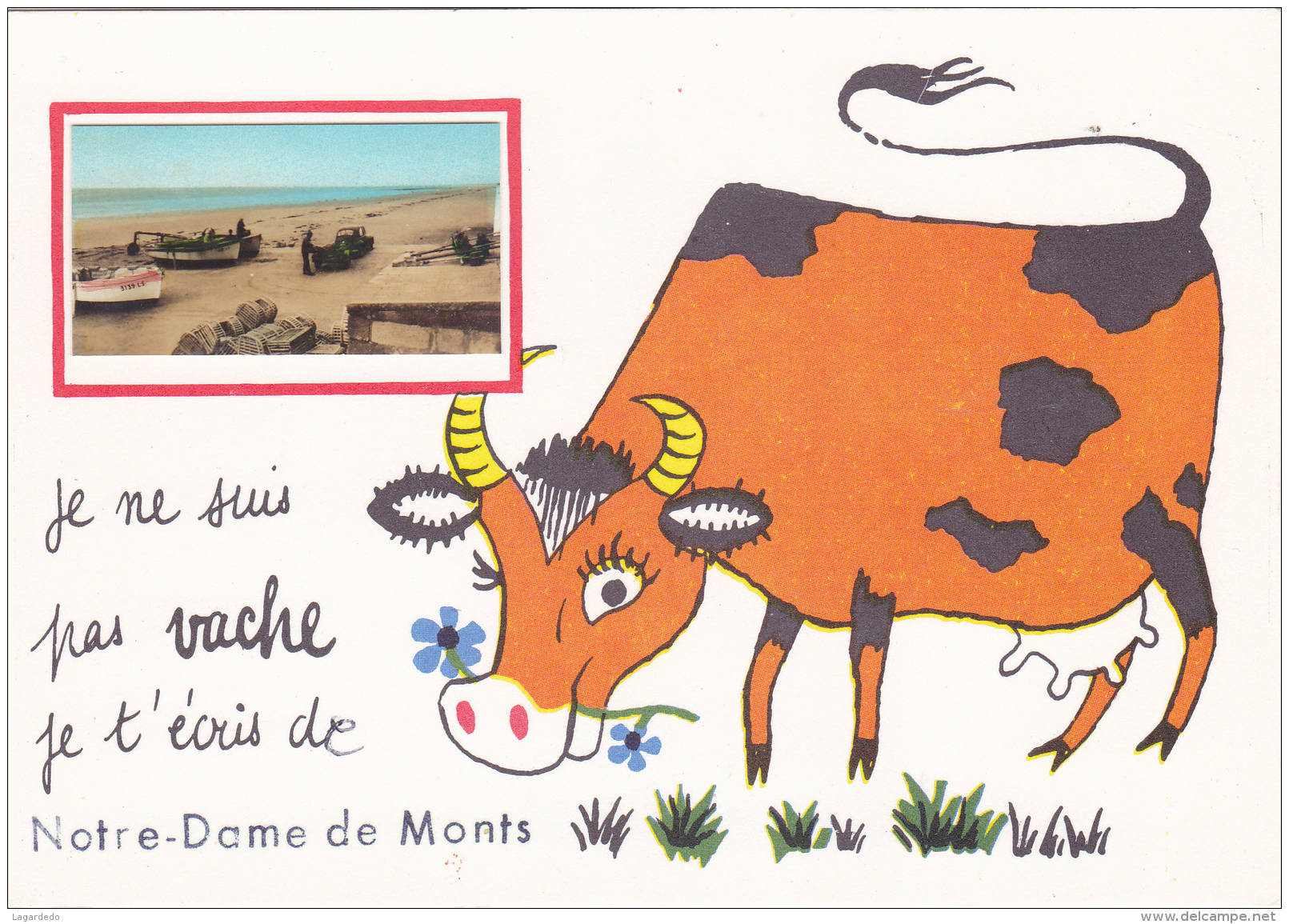 JE NE SUIS PAS VACHE JE T ECRIS DE NOTRE DAME DES MONTS ILLUSTRATEUR - Autres & Non Classés