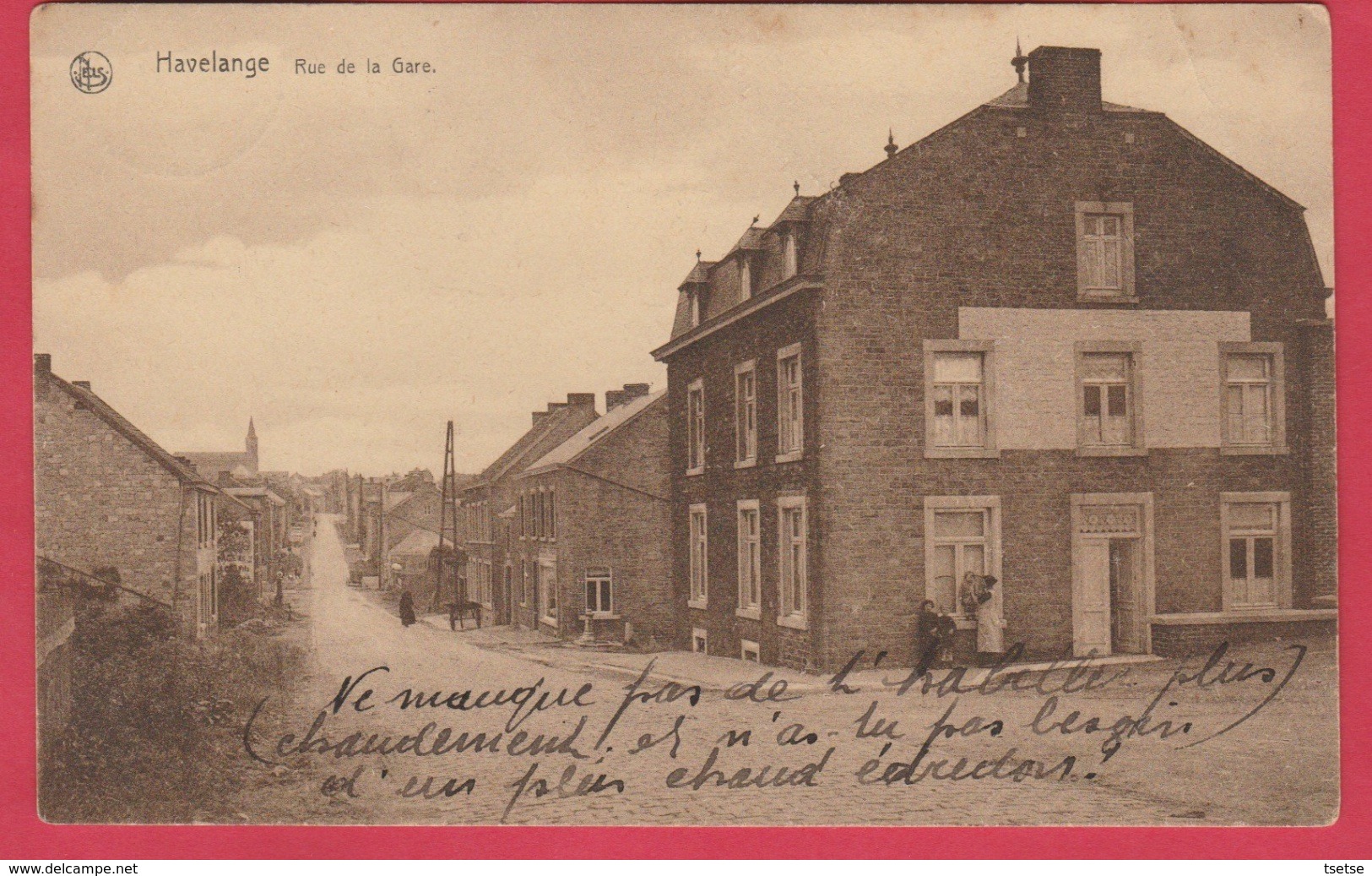 Havelange - Rue De La Gare ... Carte Peu Courante - 1929 ( Voir Verso ) - Havelange