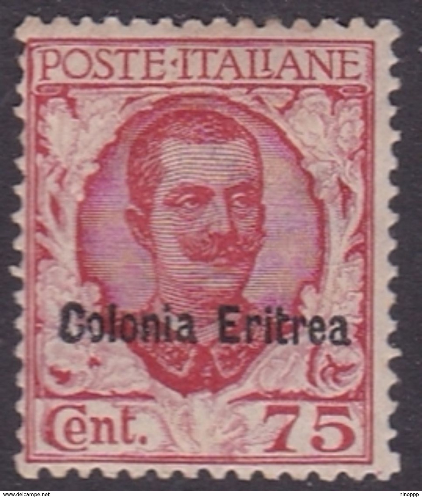 Italy-Colonies And Territories-Eritrea S 125 1928 King Vittorio Emanuele III, 75c Carmine And Roset, Mint Hinged - Eritrea
