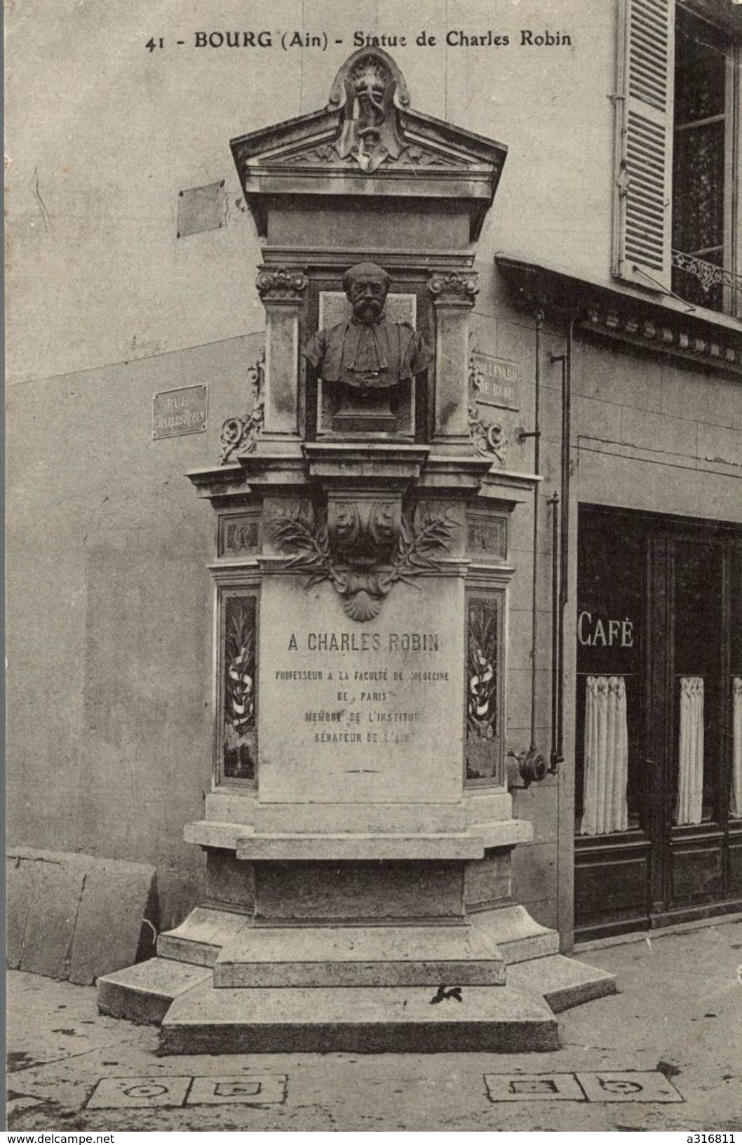 BOURG STATUE DE CHARLES ROBIN - Autres & Non Classés