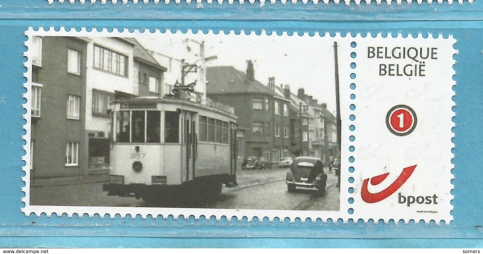 MYSTAMP BELGIUM  GENT // TRA38  //   GENT TRAM 3. (ZONDER  Tekst). + VW KEVER  ** MNH  .  . ZIE/VOIR SCAN . SUPER SALE - Other & Unclassified