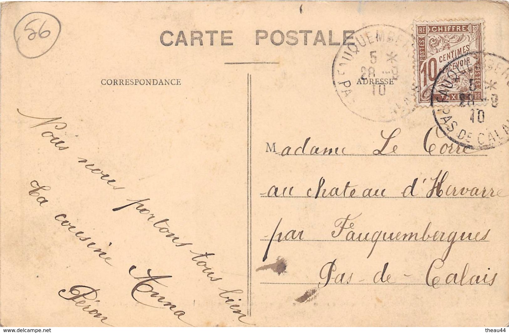 LOCMALO - Fêtes De PORT-LOUIS Du 4 Septembre 1910 - Le Cortège De La Reine Des Fleurs De Bretagne - 2 Vues Sur La Carte - Autres & Non Classés