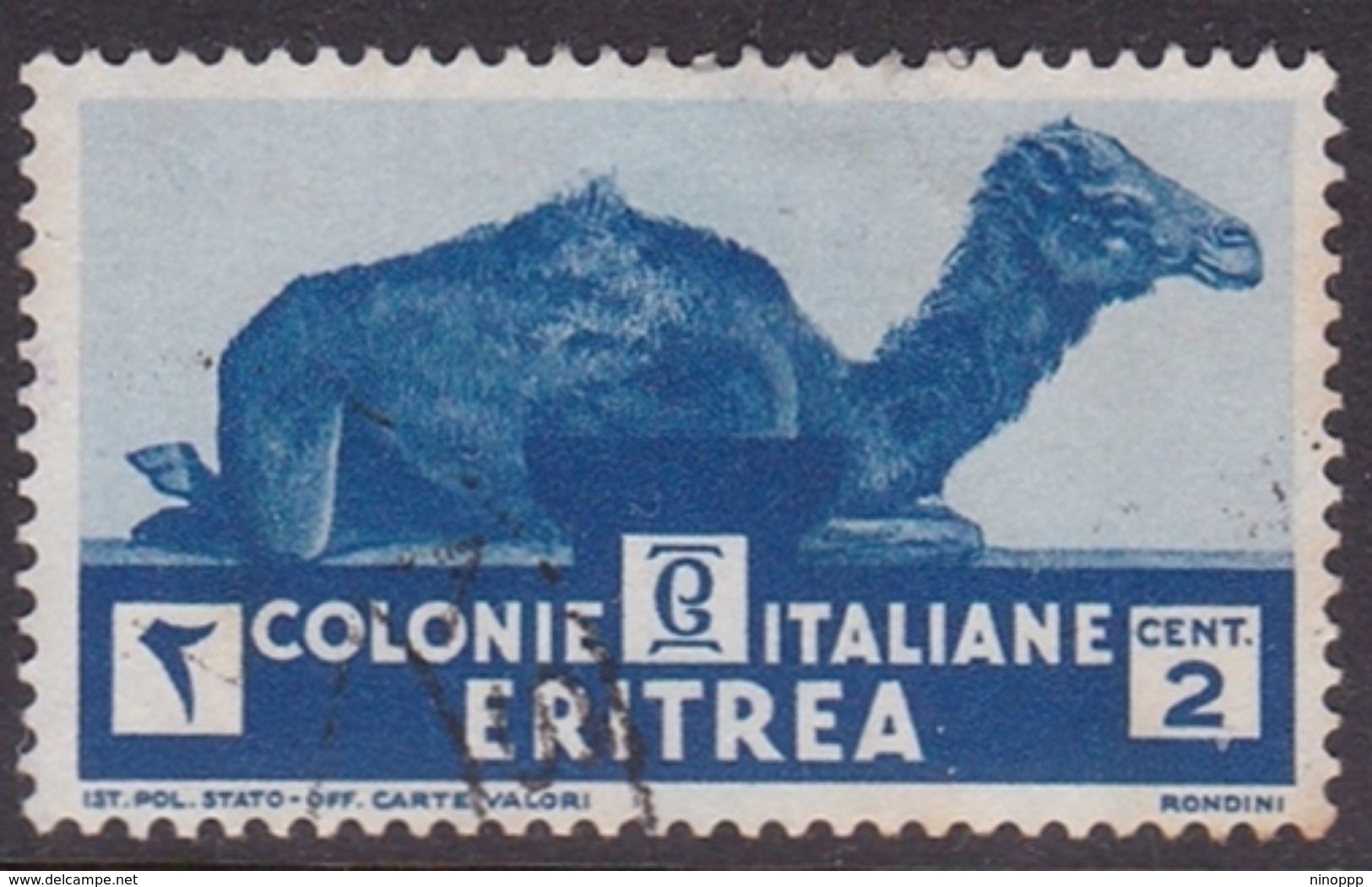 Italy-Colonies And Territories-Eritrea S 203 1933 Camel 2c Blue,used - Eritrea