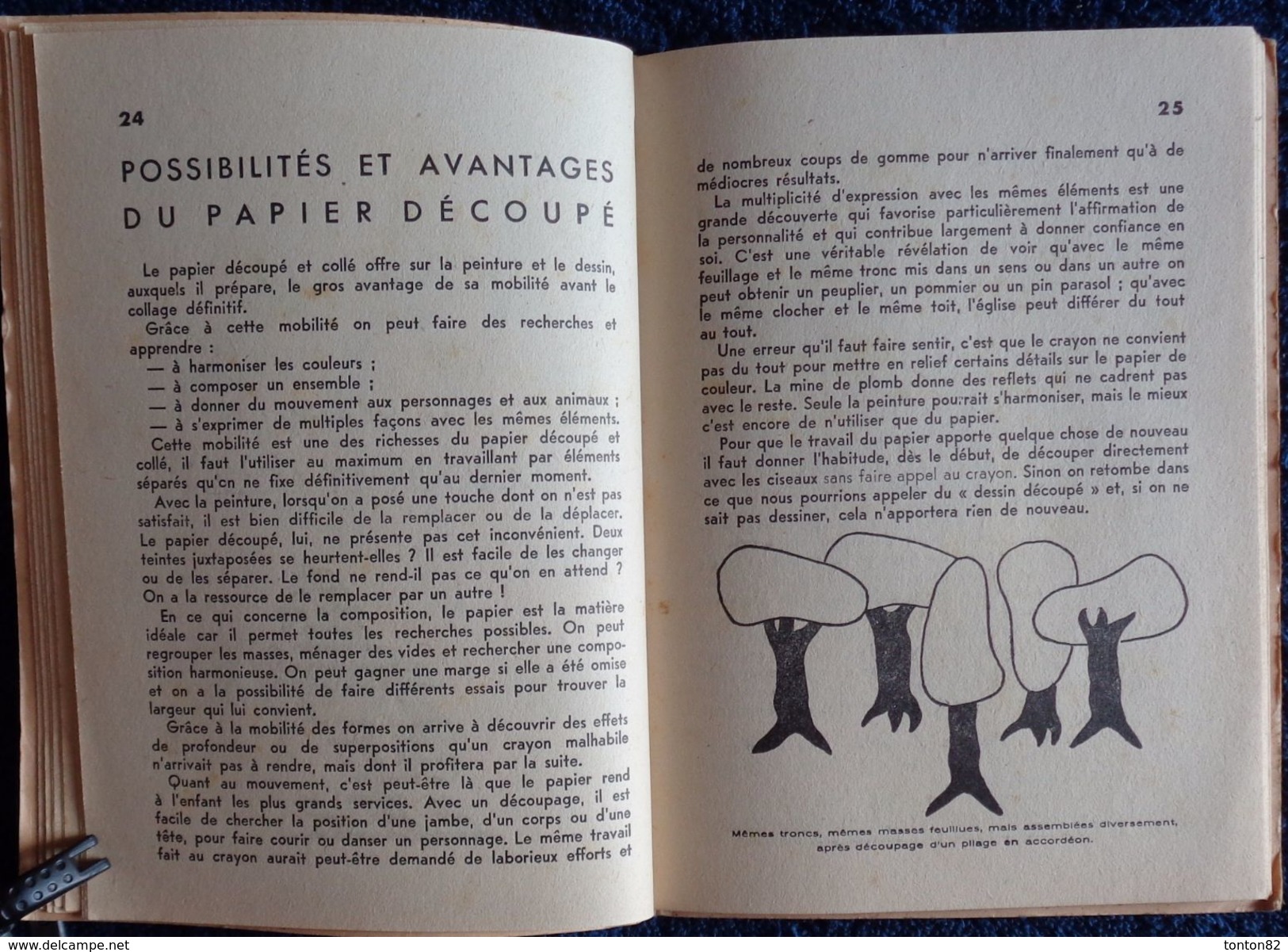 André Thiébault -LE PAPIER DÉCOUPÉ - Les Presses D'île De France -Collection " Vie Active " - ( 1948 ) . - Bricolage / Tecnica