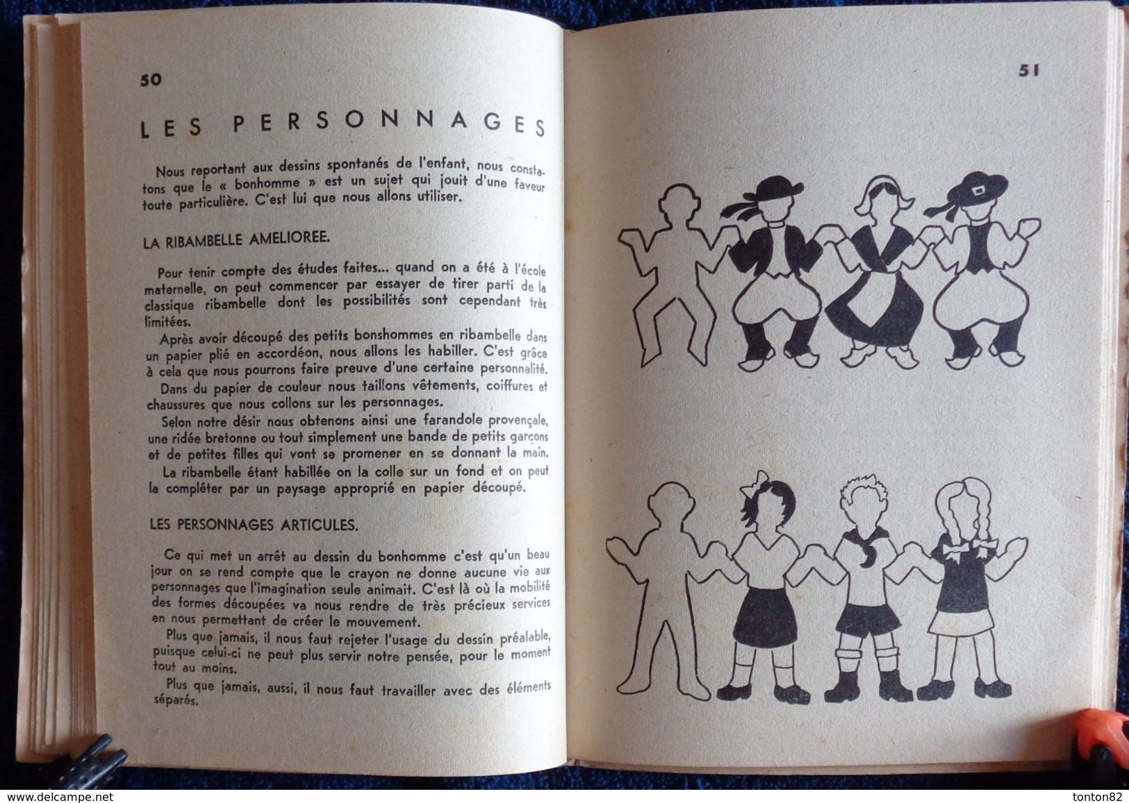 André Thiébault -LE PAPIER DÉCOUPÉ - Les Presses D'île De France -Collection " Vie Active " - ( 1948 ) . - Bricolage / Tecnica