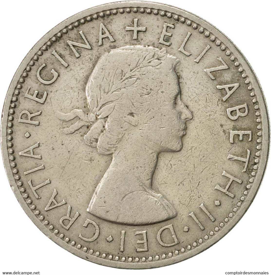 Monnaie, Grande-Bretagne, Elizabeth II, Florin, Two Shillings, 1961, TTB - J. 1 Florin / 2 Schillings