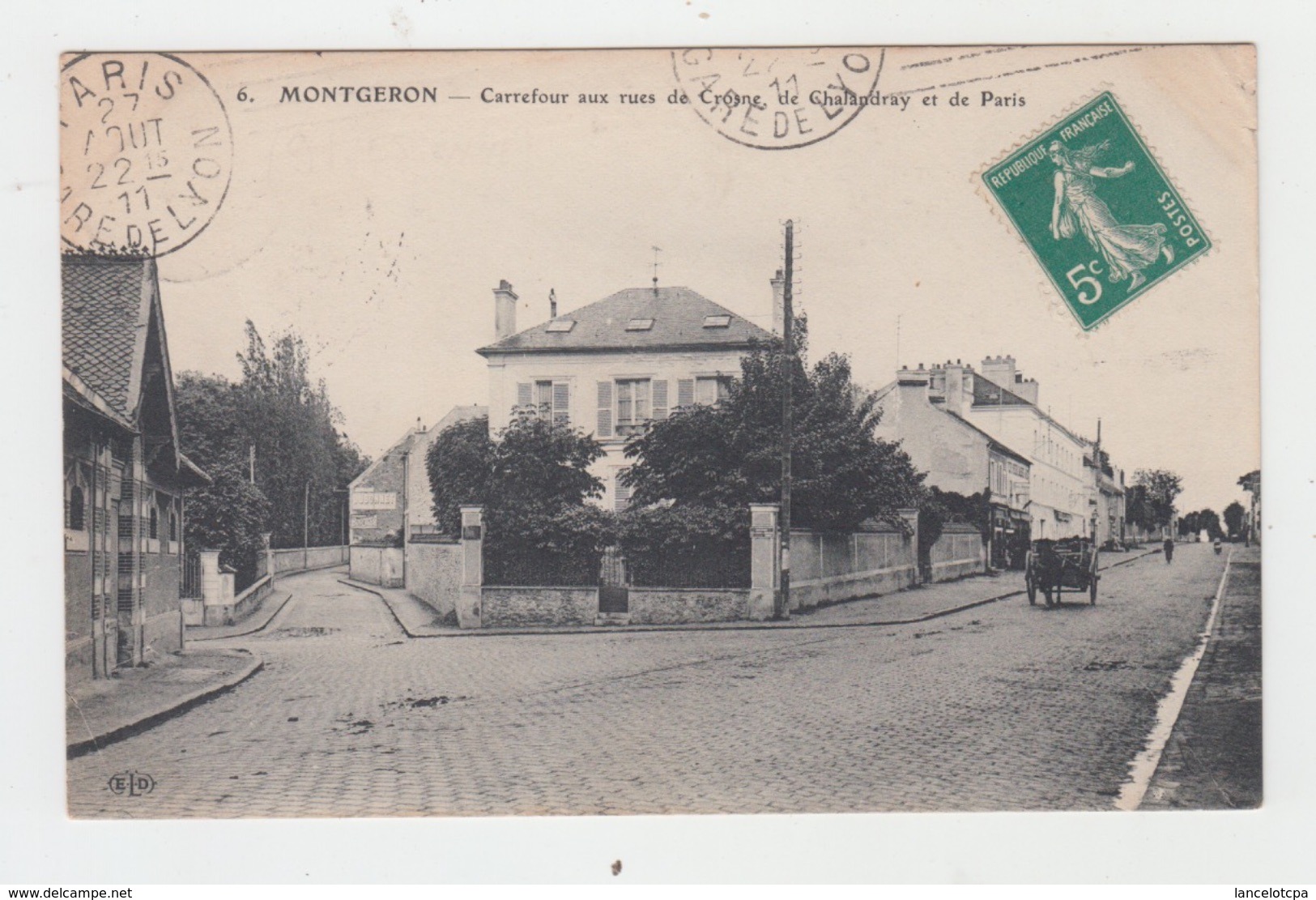 91 - MONTGERON / CARREFOUR AUX RUES DE CROSNE DE CHALANDRAY ET DE PARIS - Montgeron